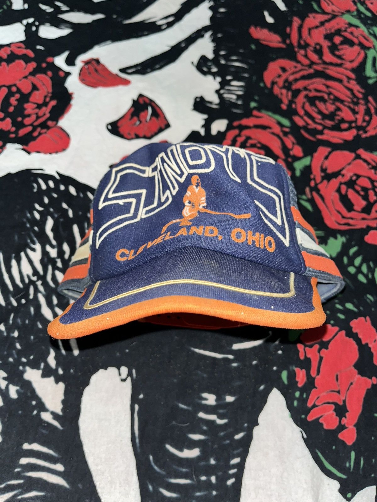 Vintage Crazy Rare 80’s Sindy’s Hockey Cleveland Ohio 3 Stripe Hat Size ONE SIZE - 6 Thumbnail