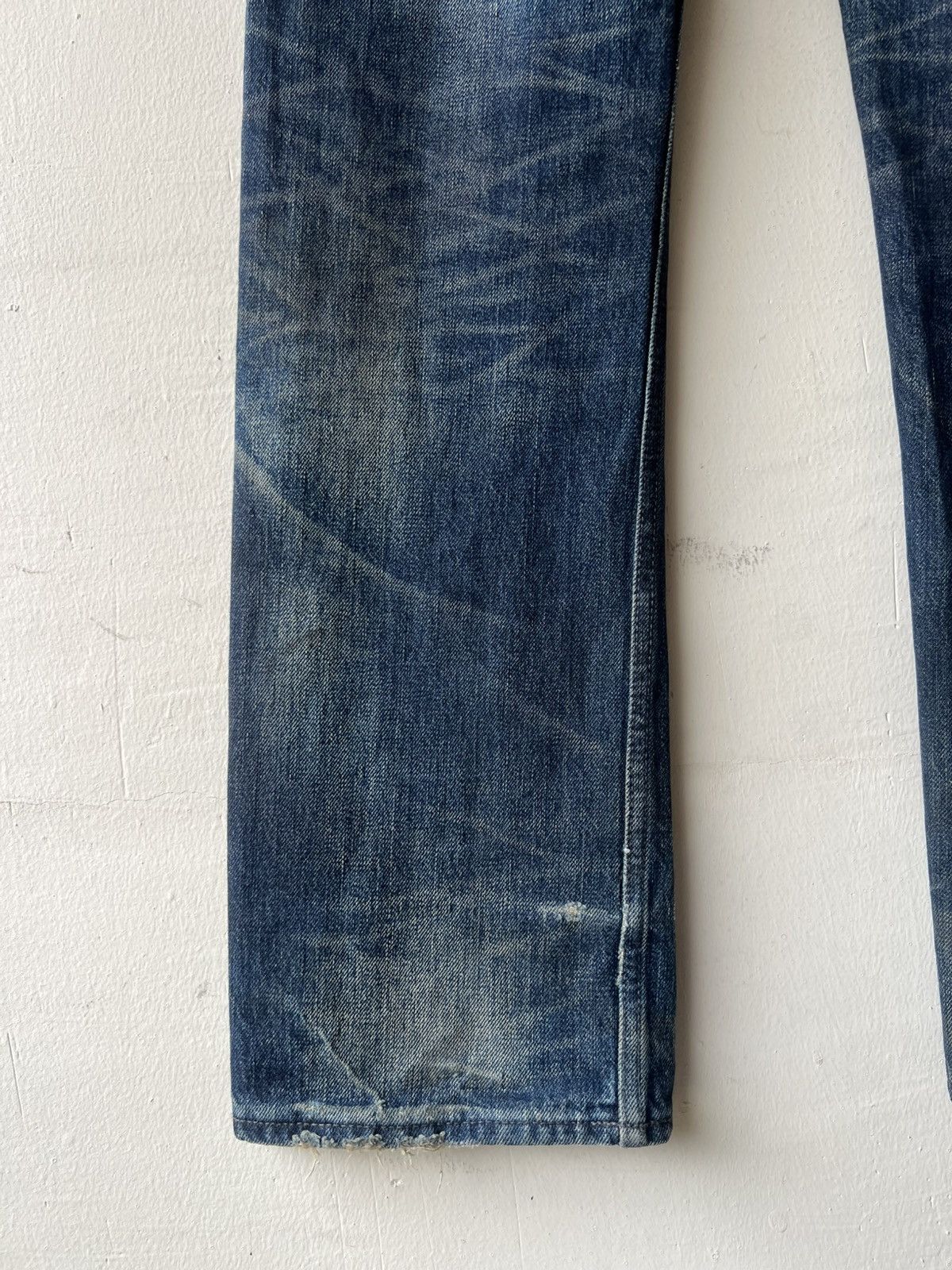 Japanese Brand Gangsterville Glad Hand Japan Dirty Mud Denim Selvedge Jeans Size US 28 / EU 44 - 17 Thumbnail