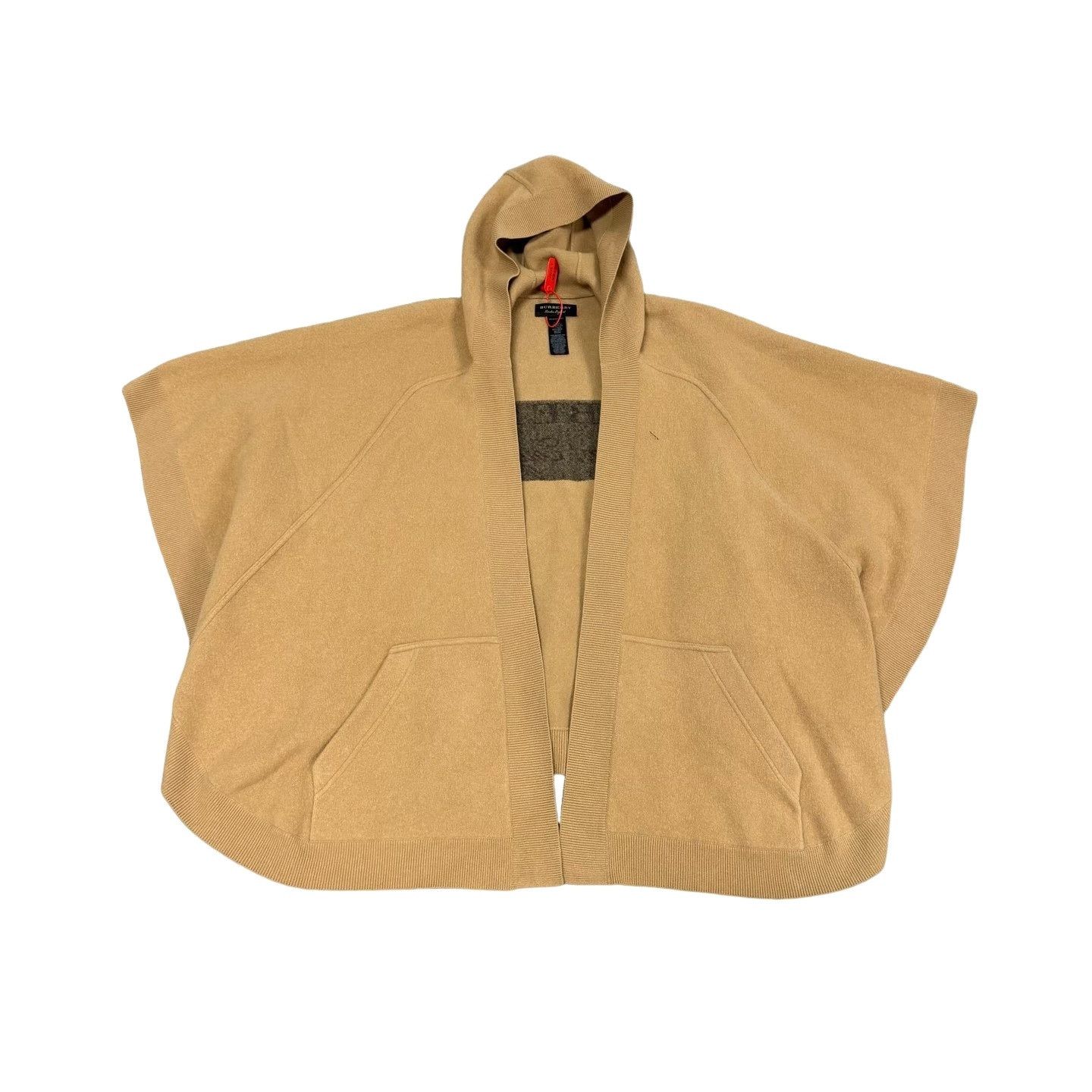 Burberry Burberry Logo Wool Cashmere Hooded Cape ONE SIZE Size ONE SIZE - 1 Thumbnail