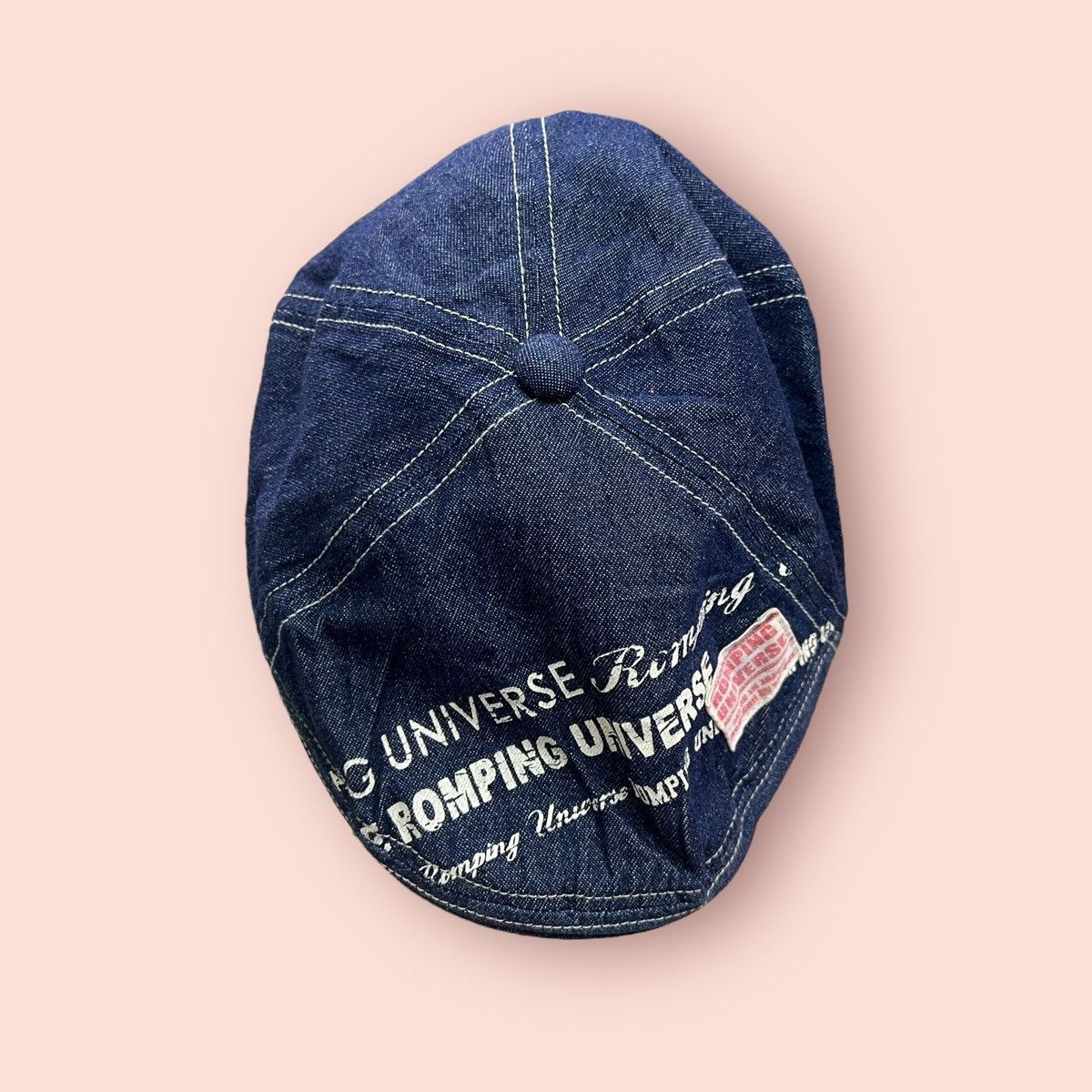 Japanese Brand RARE ROMPING UNIVERSE DENIM BARETTA Size ONE SIZE - 6 Thumbnail