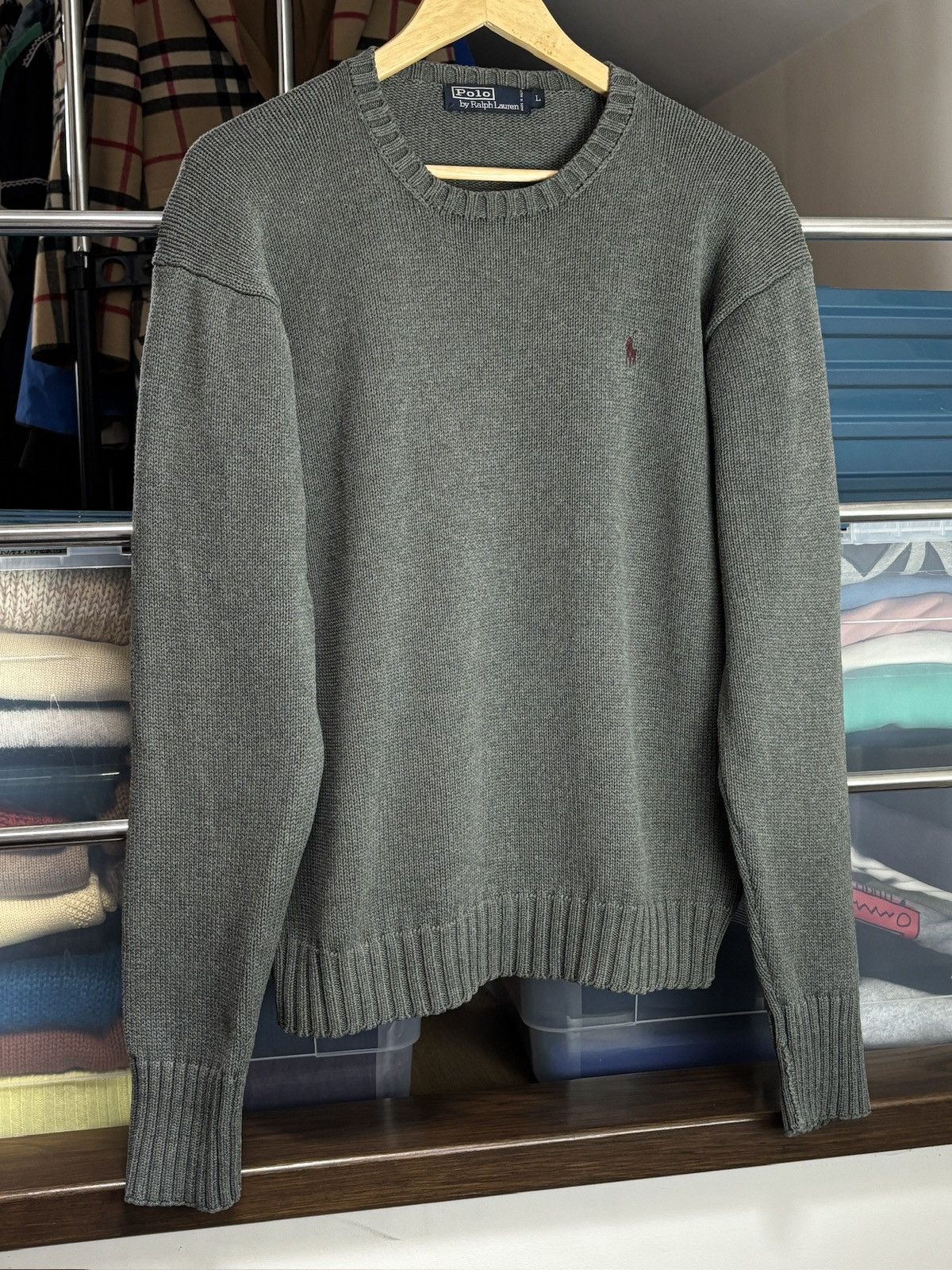 Polo Ralph Lauren Vintage Polo Ralph Lauren Boxy Knit Sweater Size US L / EU 52-54 / 3 - 2 Thumbnail