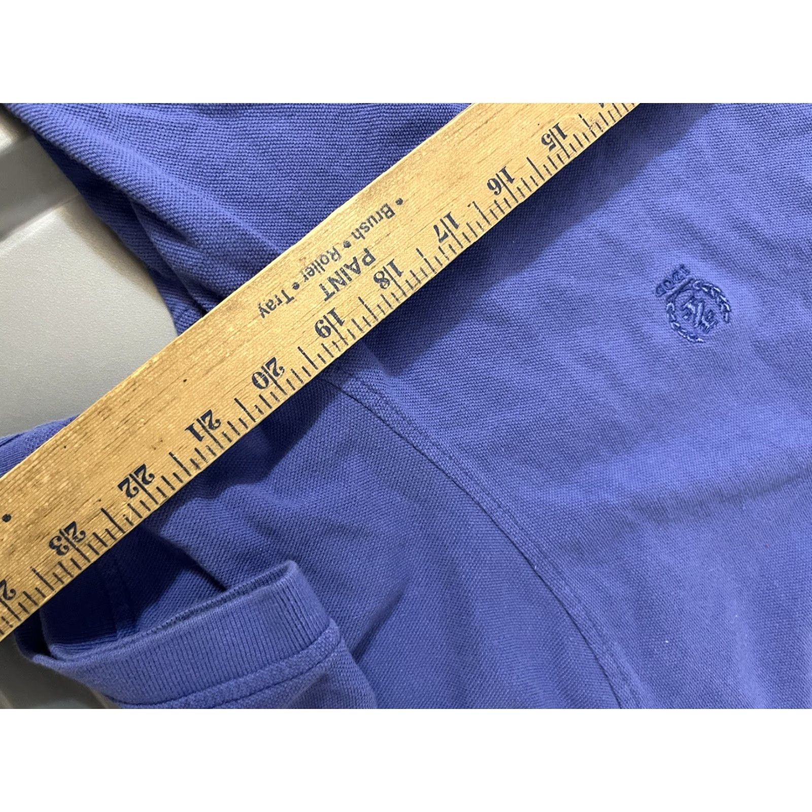 Izod IZOD Men's Golf Polo Shirt Blue Size Large Solid Classic Casual Size US L / EU 52-54 / 3 - 5 Thumbnail