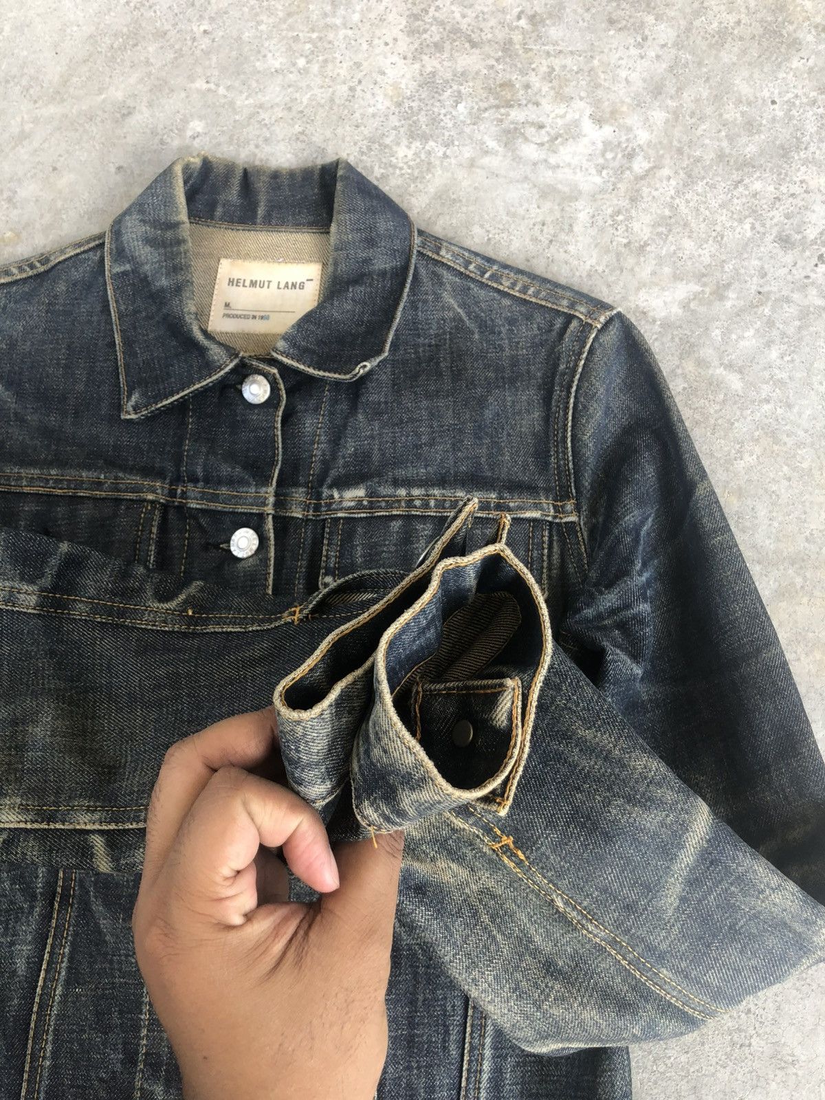 Lil Yachty Helmut Lang Denim Jacket Distressed Size US XS / EU 42 / 0 - 16 Thumbnail