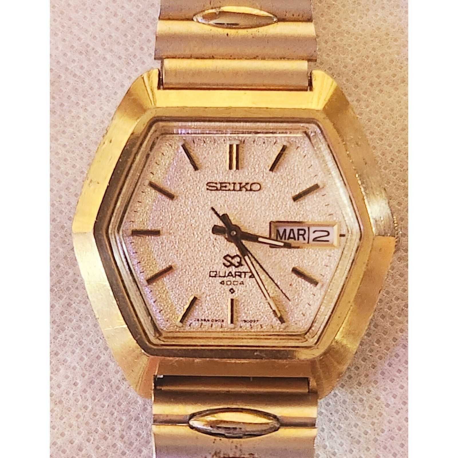 Seiko Vintage Hexagon Seiko Watch 1970's 0903-5009 Runs Well Size ONE SIZE - 1 Thumbnail