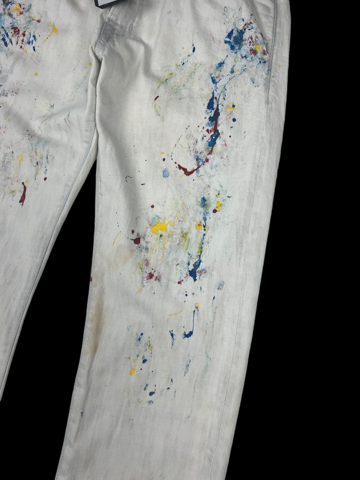 Maison MIHARA YASUHIRO Sample Miharayasuhiro Paint Splatter Denim Size US 32 / EU 48 - 7 Thumbnail