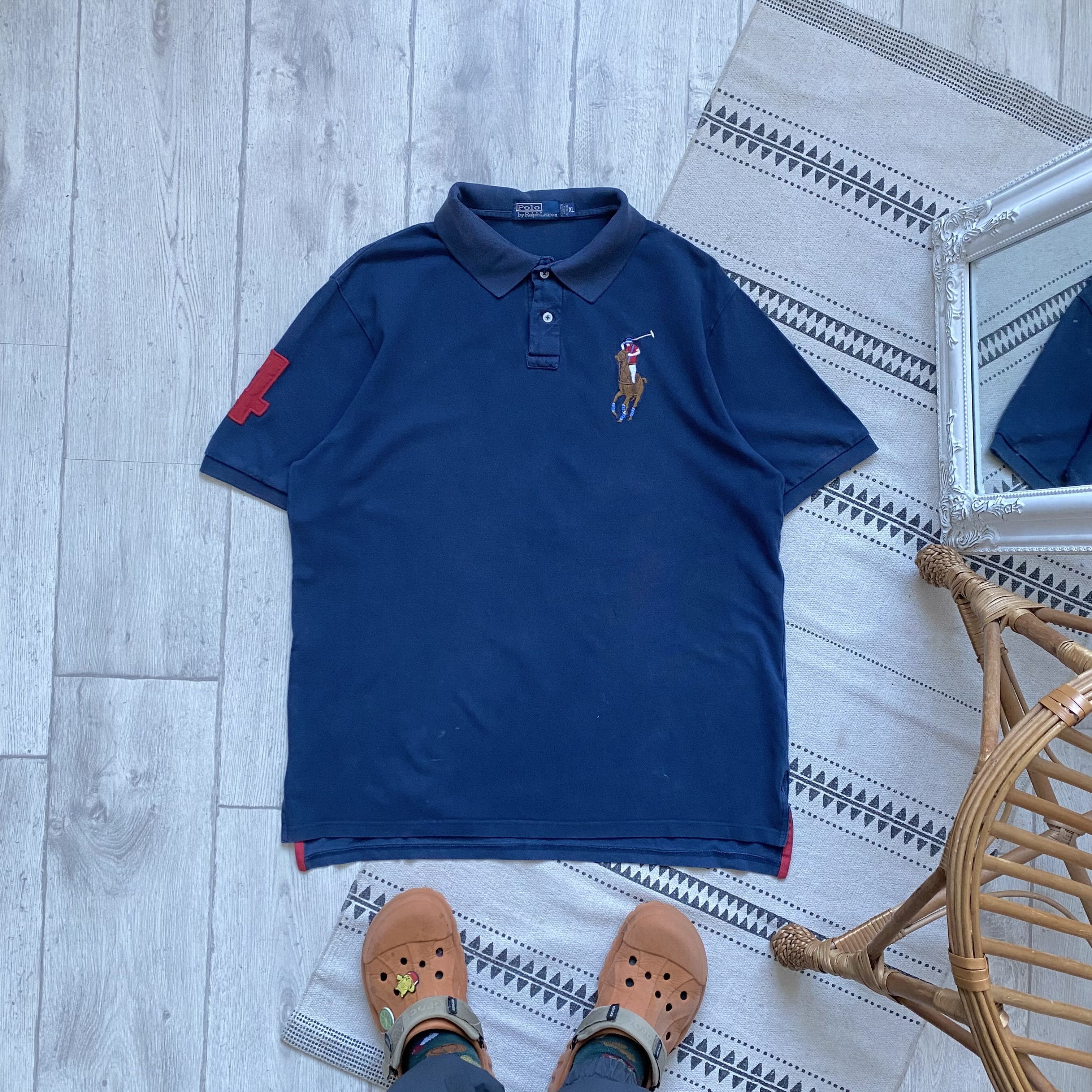 Polo Ralph Lauren Vintage 90s Polo Ralph Lauren Polos #4 Big logo Faded Size US XL / EU 56 / 4 - 1 Thumbnail