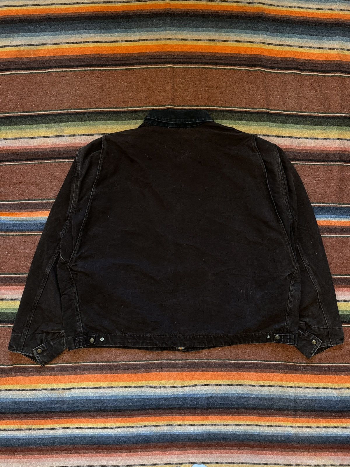 Carhartt × Vintage 2007 J97 Dark Brown Carhartt Detroit Work Jacket Size US XXL / EU 58 / 5 - 8 Thumbnail