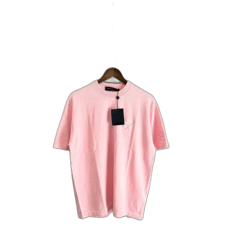 Louis Vuitton Louis Vuitton Pink Short Sleeve Knit Shirt Size US XS / EU 42 / 0 - 1 Thumbnail