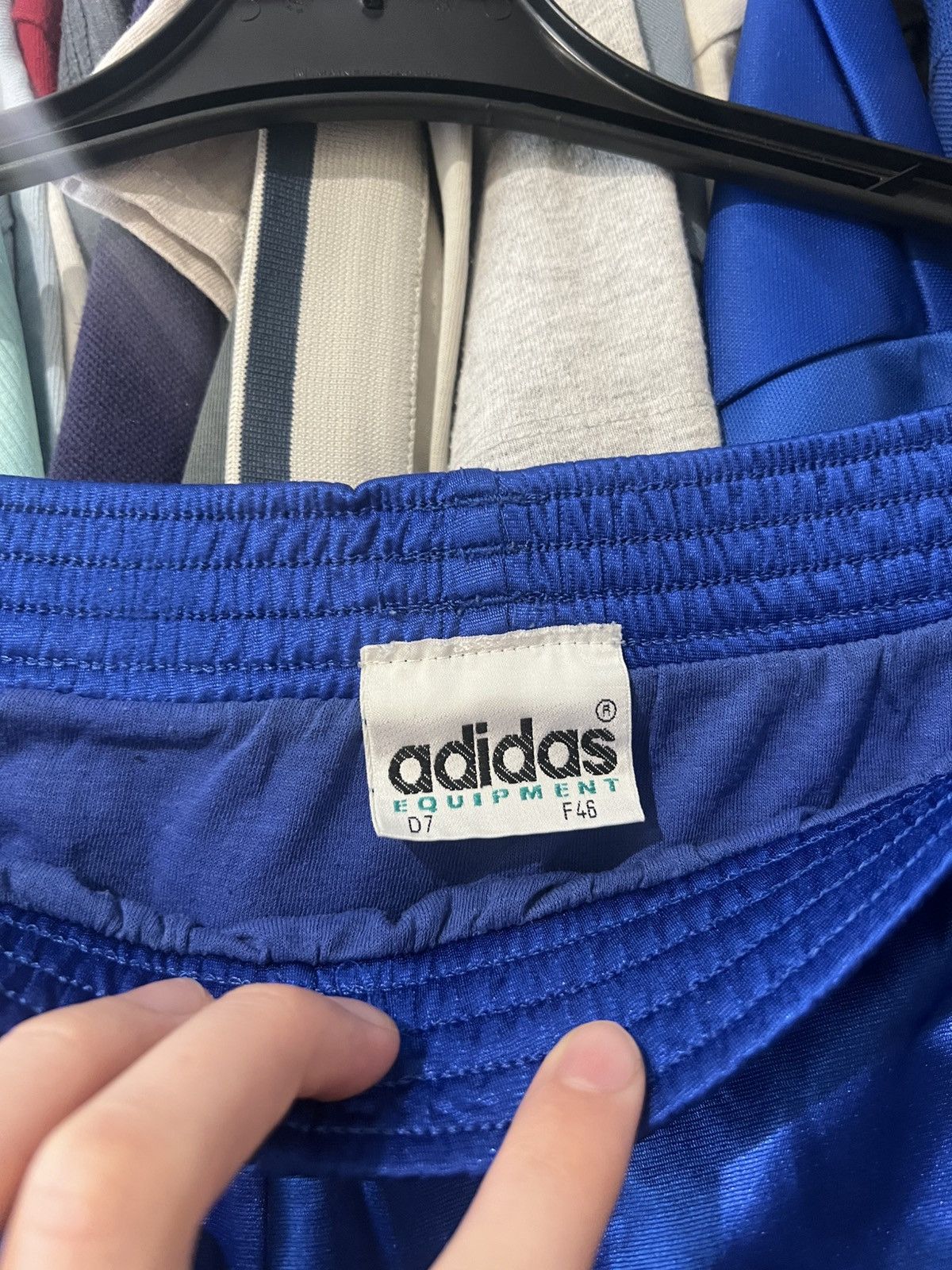 Vintage 80S VINTAGE ADIDAS EQUIPMENT #11 SWEDEN FOOTBALL SHORTS Size US 36 / EU 52 - 5 Thumbnail