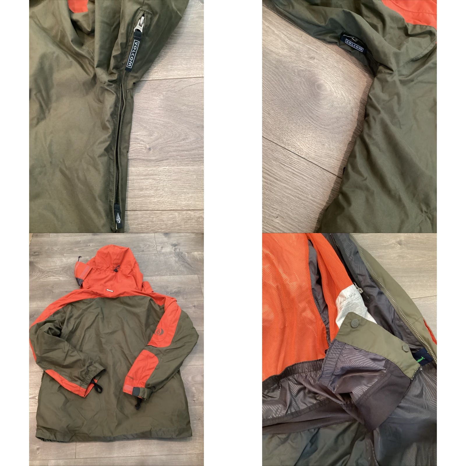 Volcom VINTAGE Volcom Stormtruper Snowboard Jacket Men’s XL Parka Orange and Olive Green Mens XL Jackets Size US XL / EU 56 / 4 - 8 Thumbnail