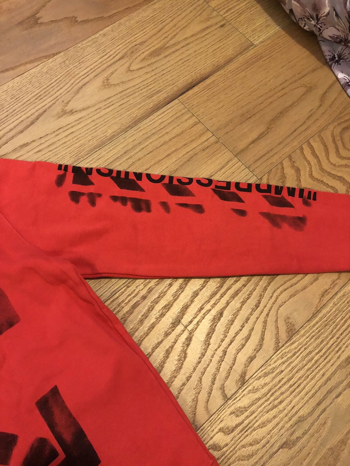 Off-White Off-White 19SS Diag Stencil Logo Hoodie Pullover Red/Black Size US S / EU 44-46 / 1 - 3 Thumbnail
