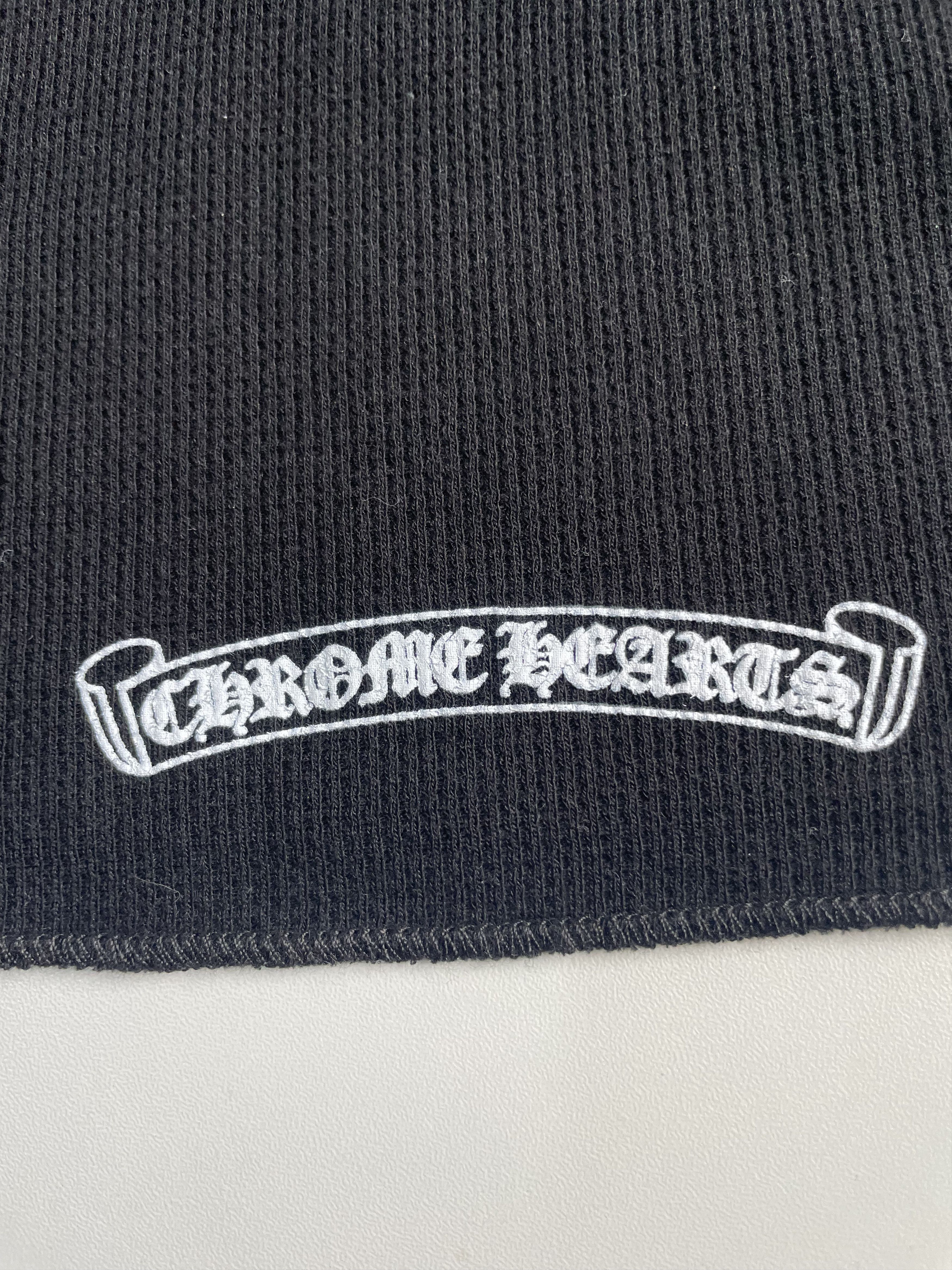 Chrome Hearts Chrome Hearts Scroll Logo Sleeve Waffle Thermal Shirt Size US S / EU 44-46 / 1 - 7 Thumbnail