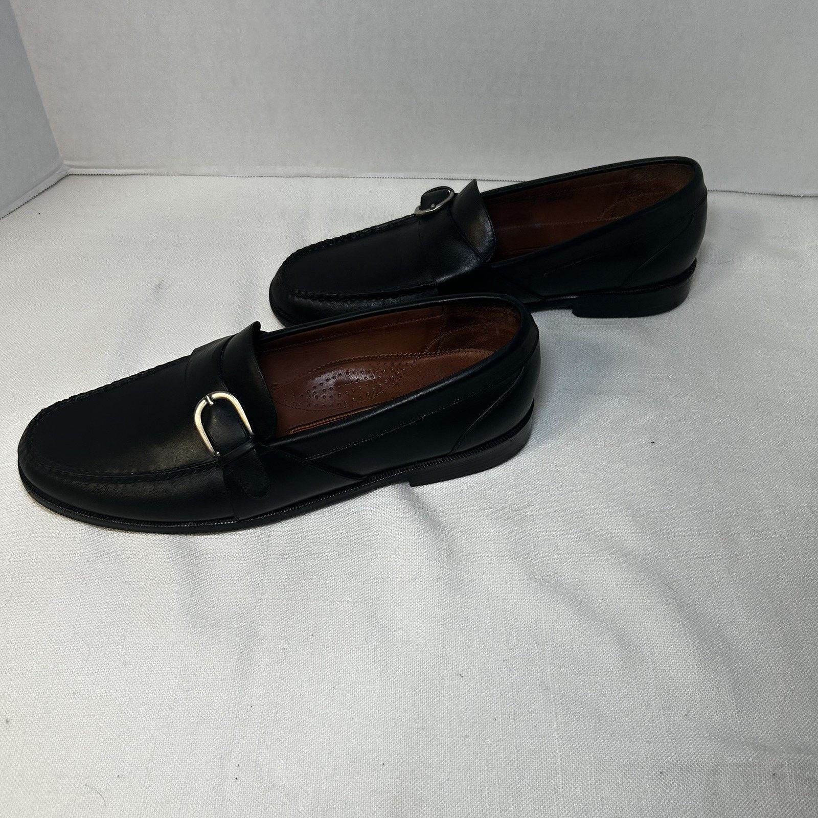 Cole Haan Cole Haan 10.5D Men’s Black Leather Dress Slip On Buckle Size US 10.5 / EU 43-44 - 6 Thumbnail