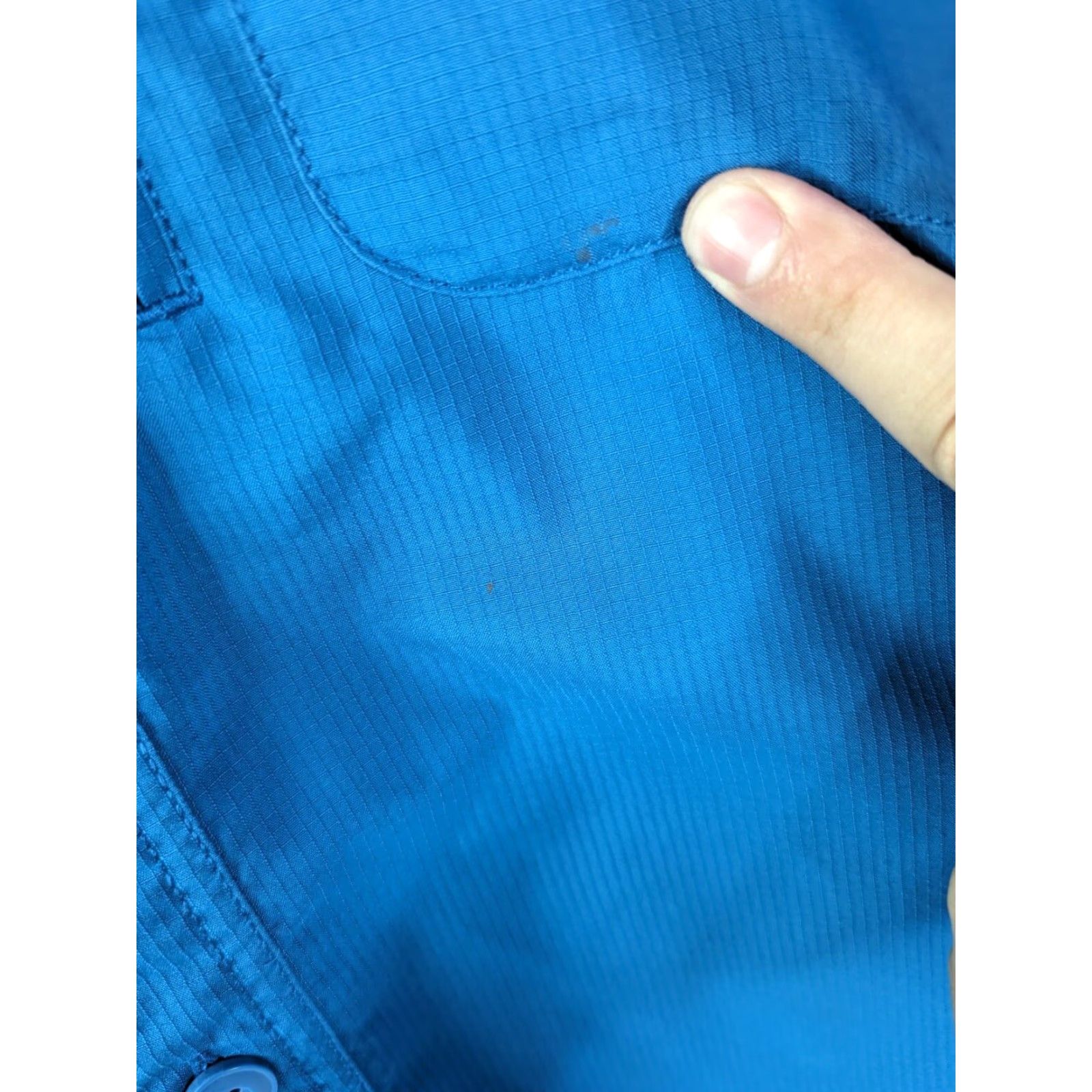 Duluth Trading Company Duluth Trading Mens Size XL Button-Up Shirt Coolplus Long Sleeve Vented Blue 81006 Size US XL / EU 56 / 4 - 3 Thumbnail