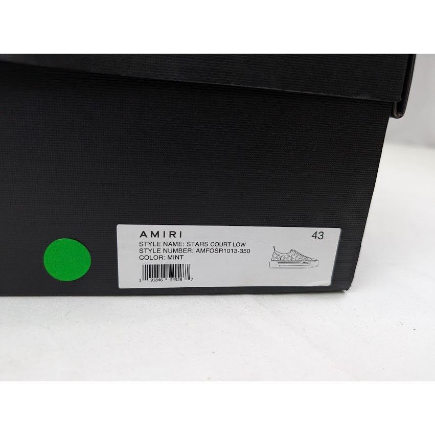 Amiri o1rshd1 Stars Court Low-Top Sneakers in Mint Size US 10 / EU 43 - 24 Thumbnail