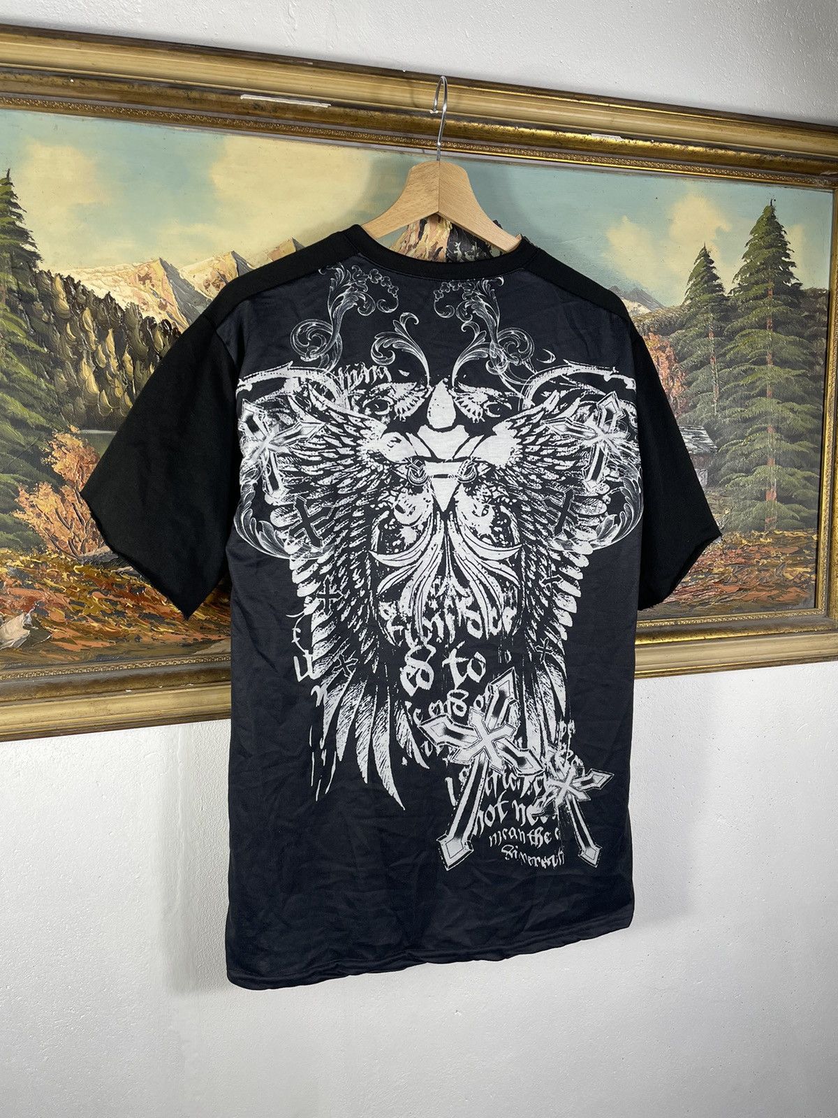 Affliction Black vintage retro y2k 00s tees t shirt big graphic print Size US S / EU 44-46 / 1 - 8 Thumbnail
