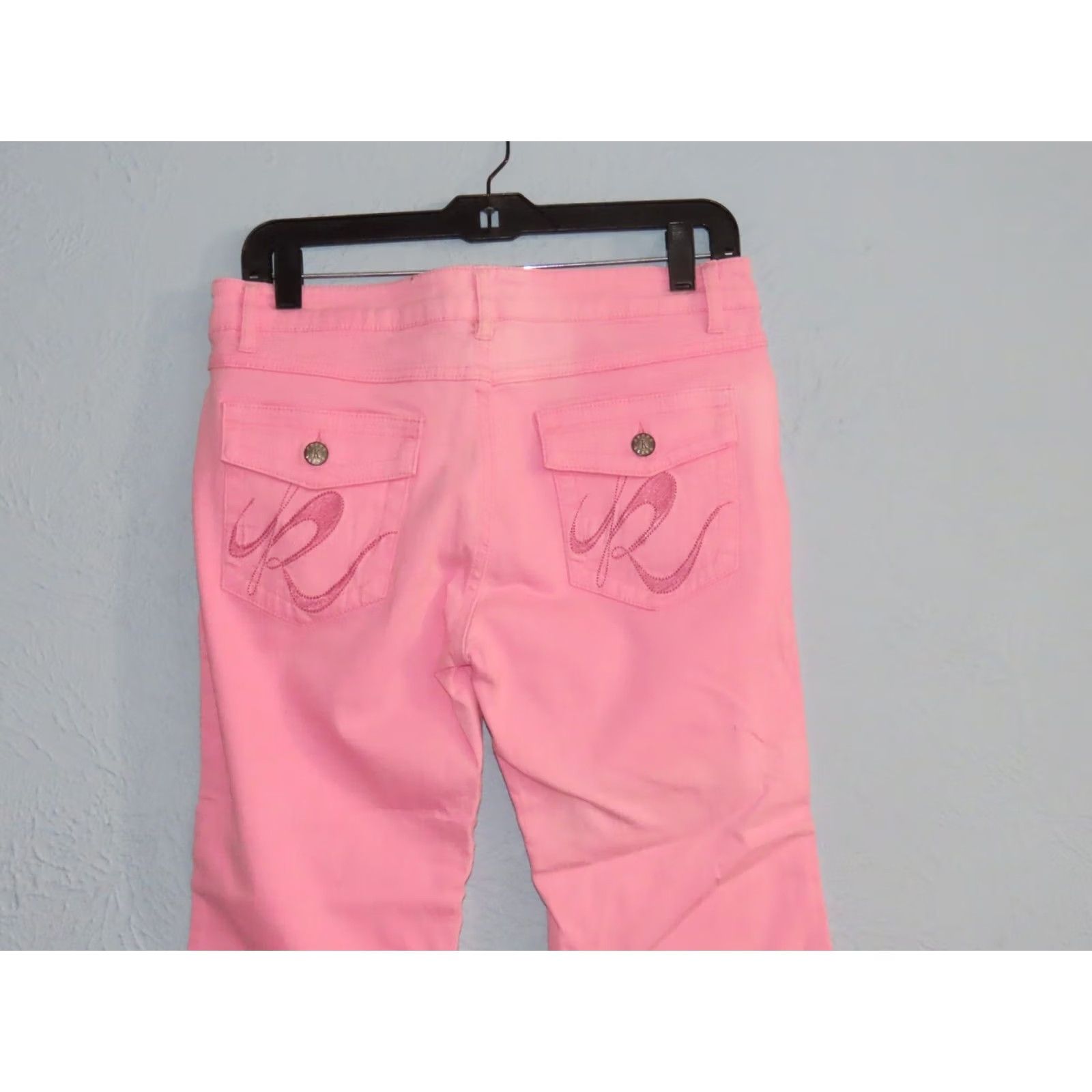 Pinko Kaneka Jeans Pink Stretch Capri Women's 13 Regular 32 in Inseam 20 in NWT Capri Pants Pink Capris Jeans Womens Regular 13 NWT Size 34" / US 12 / IT 48 - 7 Thumbnail