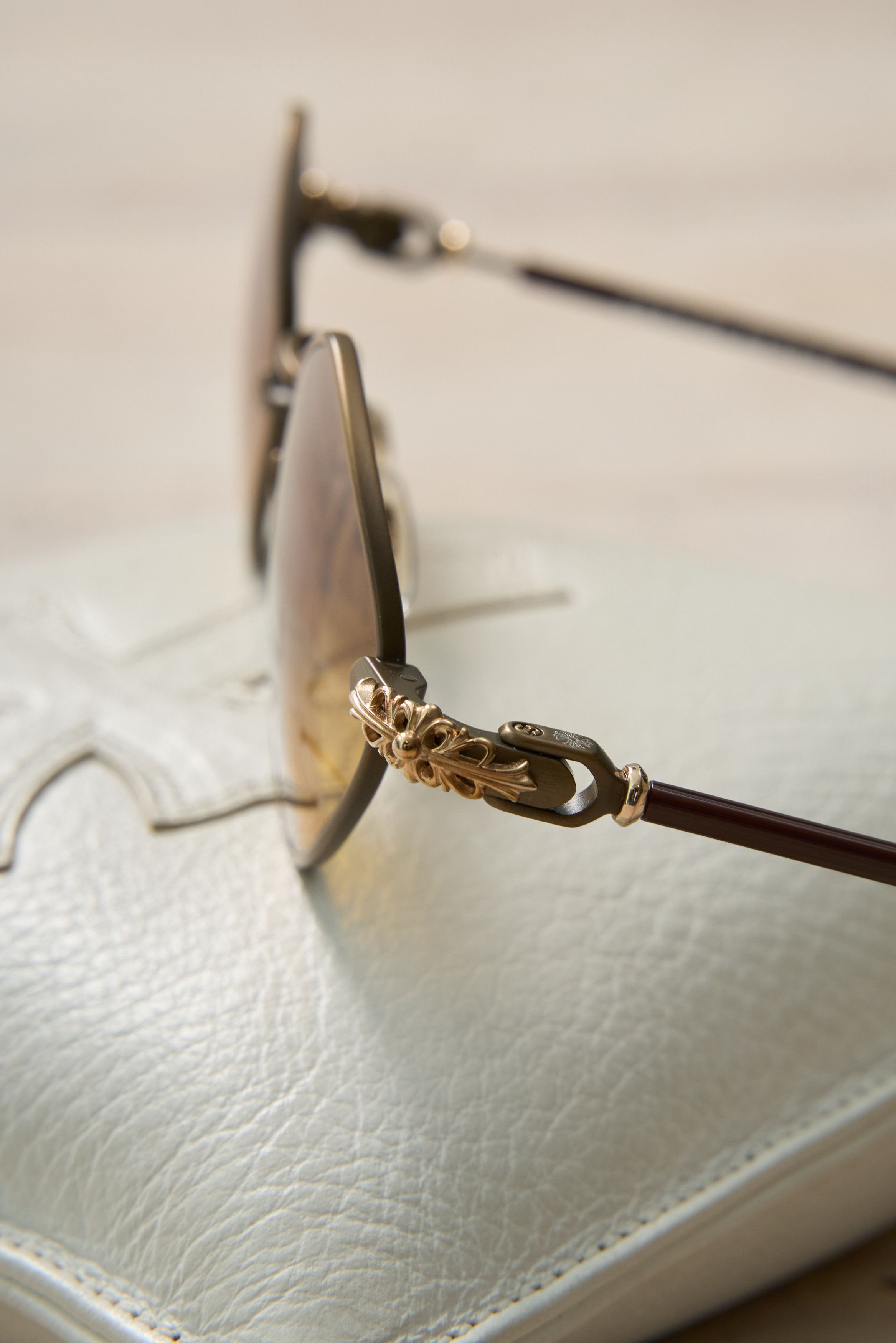 Chrome Hearts CHROME HEARTS DIAMOND DOG SAND - CLASSIC BROWN SUNGLASSES Size ONE SIZE - 3 Thumbnail