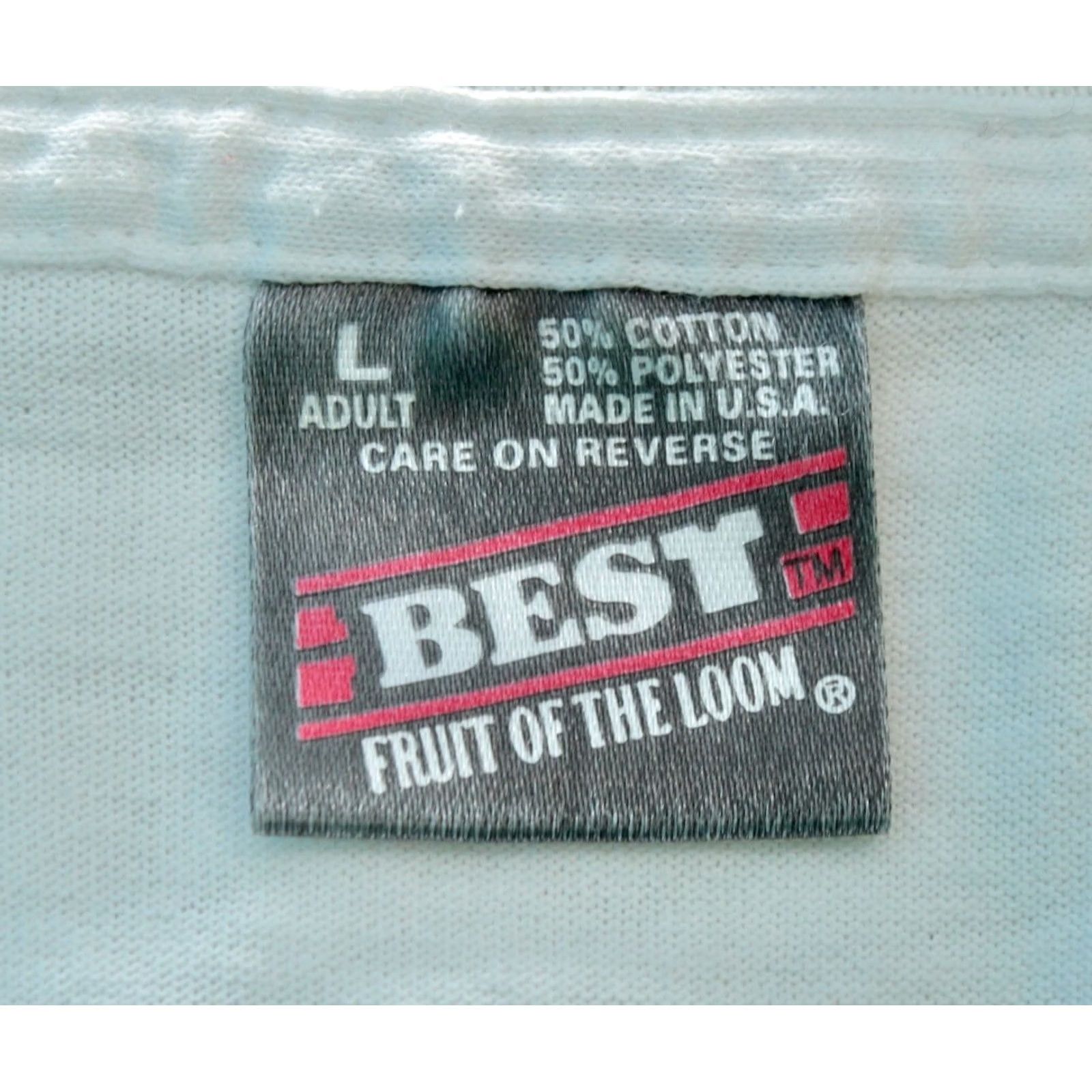 Fruit Of The Loom Vintage 90s George Jones Tammy Wynette Shirt - Tour 1995 (Sleeve Length Short) Size US L / EU 52-54 / 3 - 5 Thumbnail