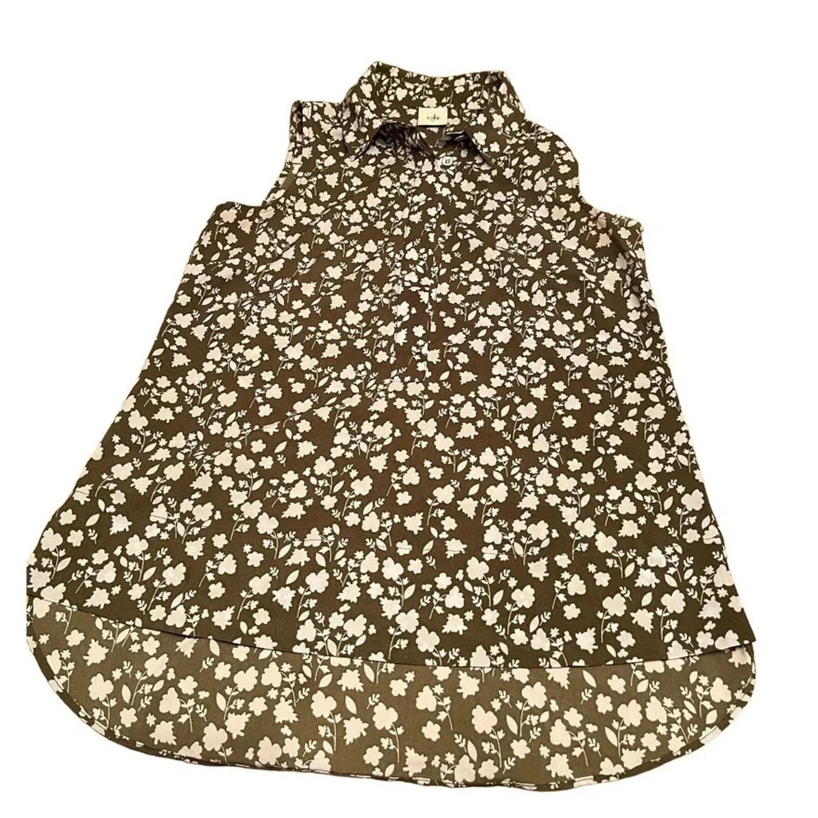 The Unbranded Brand Cabi Keepsake sleeveless floral print high-lo blouse, sizeXS Size XS / US 0-2 / IT 36-38 - 1 Thumbnail