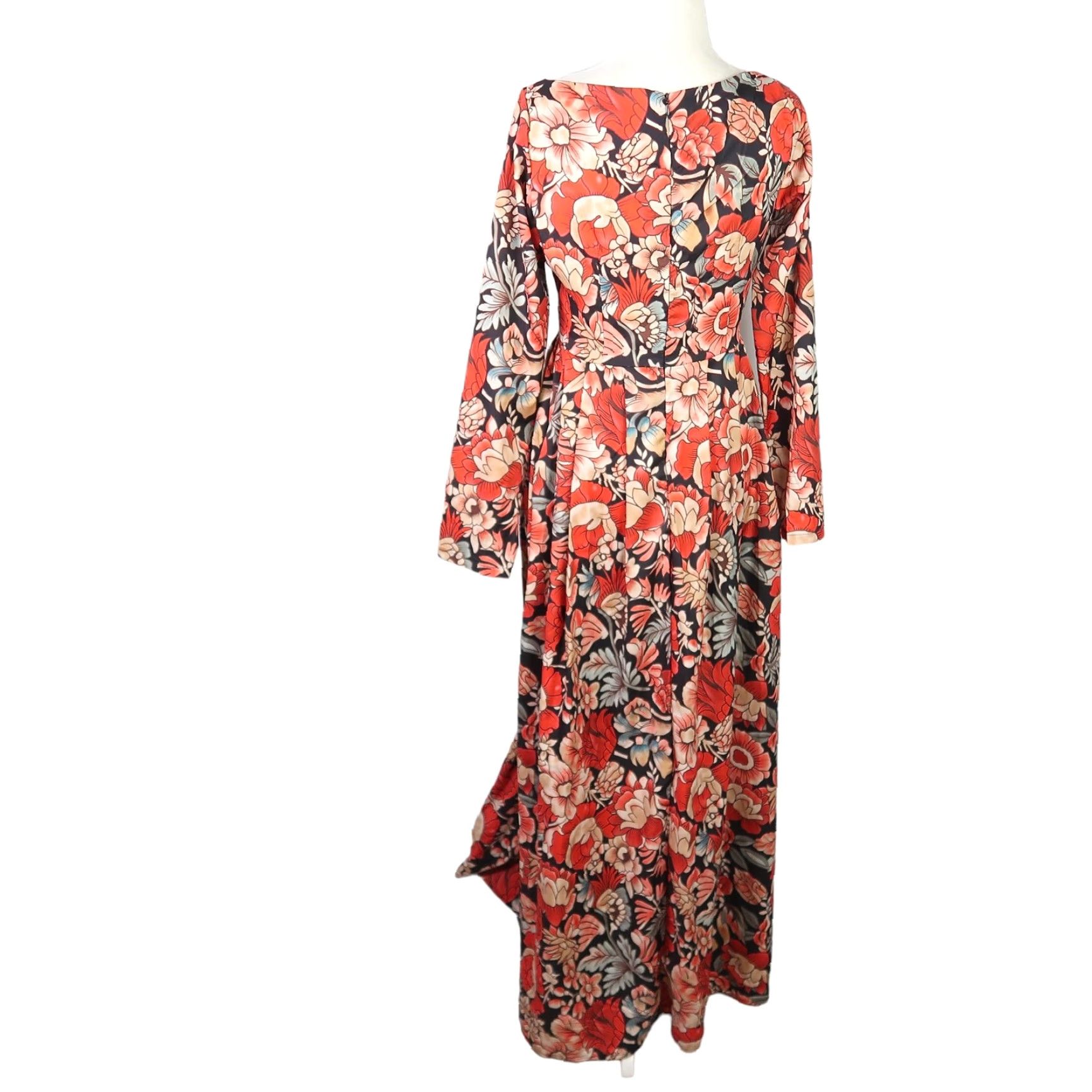 nicole by nicole miller maxi dress Women's Nicole Miller Printed Satin Maxi Slip Dress, Size: Small, Boheme Rose