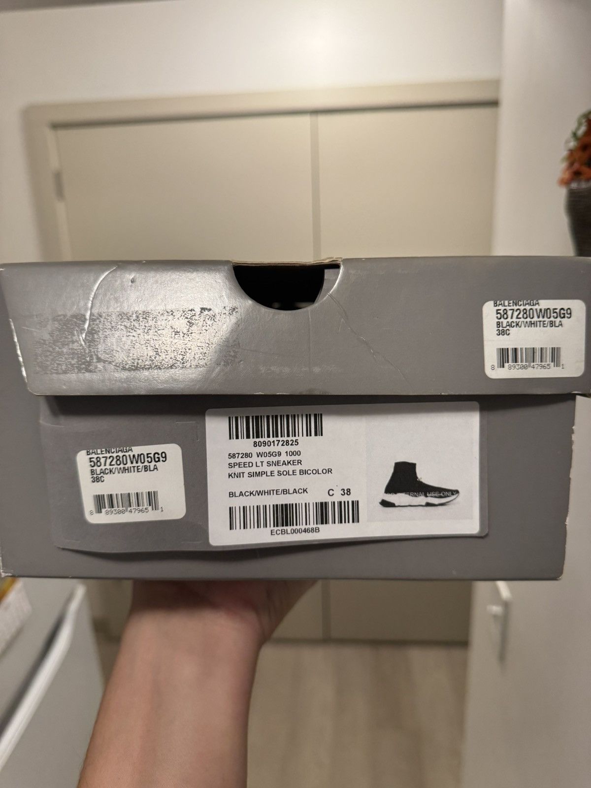 Balenciaga Size 8 US Balenciaga Speed Trainer 2019 587286 WO5G9 1000 Size US 8 / IT 38 - 7 Thumbnail