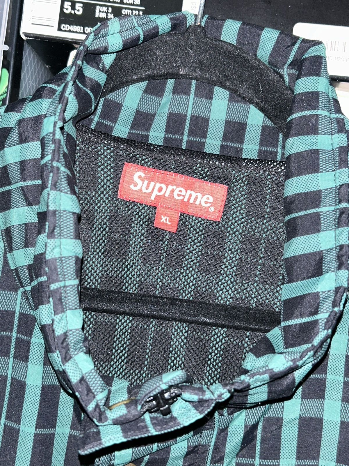 Supreme Supreme Nylon Plaid Pullover Green FW18 size XL NEW Size US XL / EU 56 / 4 - 3 Thumbnail