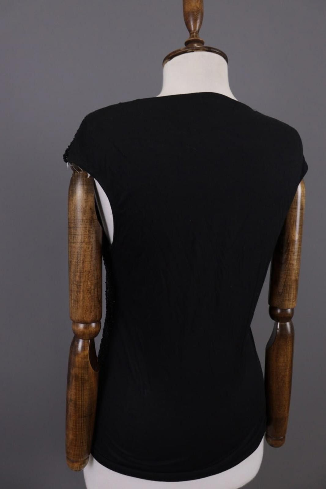 Lauren Ralph Lauren Lauren Ralph Lauren Black Top Summer V-Neck Sleeveless Shirt Size M / US 6-8 / IT 42-44 - 11 Thumbnail
