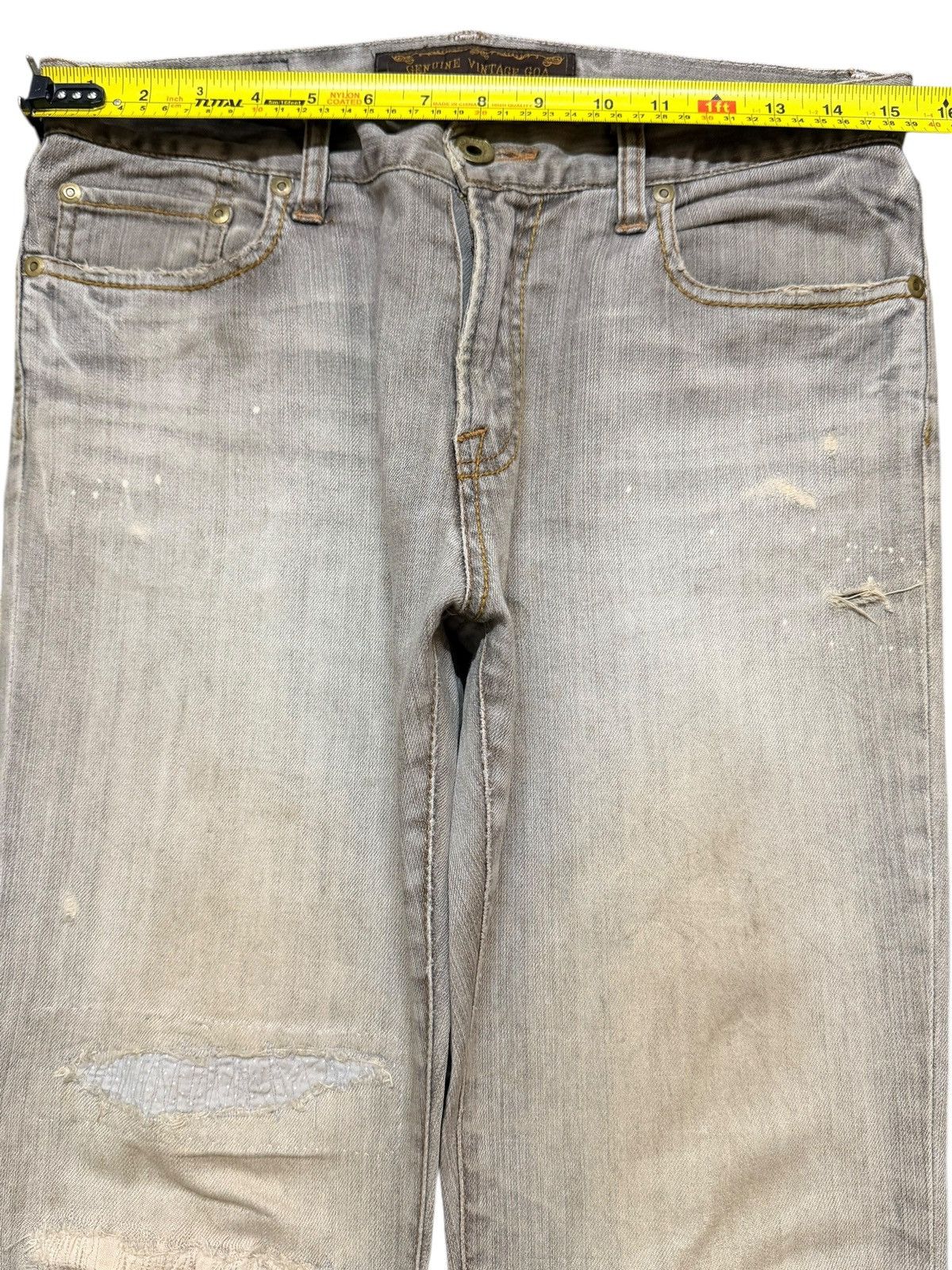 GOA Vintage GOA Mud Wash Faded Style Distressed Style Jeans Size US 30 / EU 46 - 12 Thumbnail
