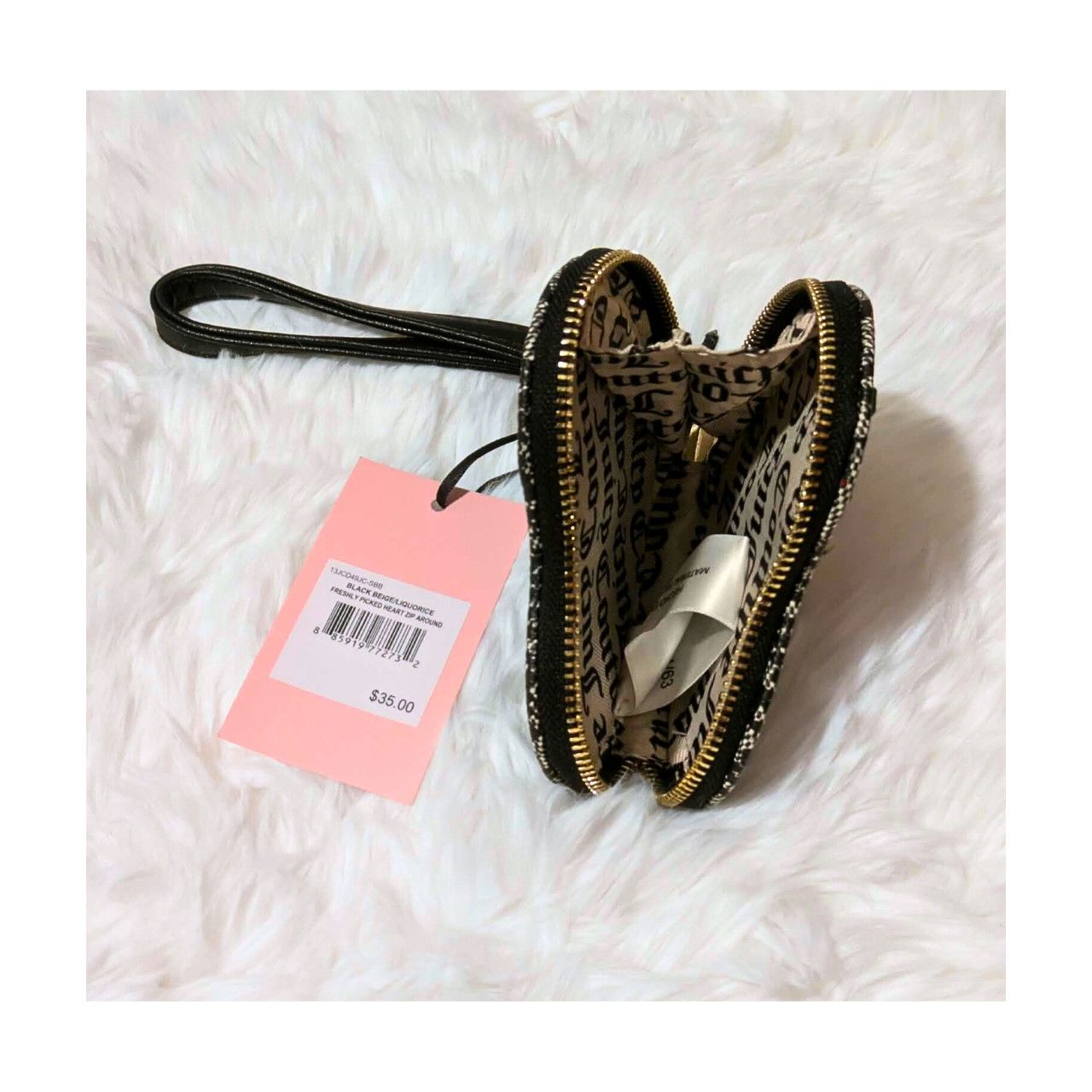 Juicy Couture Juicy Couture Heart Wristlet Coin Purse Strawberry Logo Y2K Size ONE SIZE - 3 Thumbnail