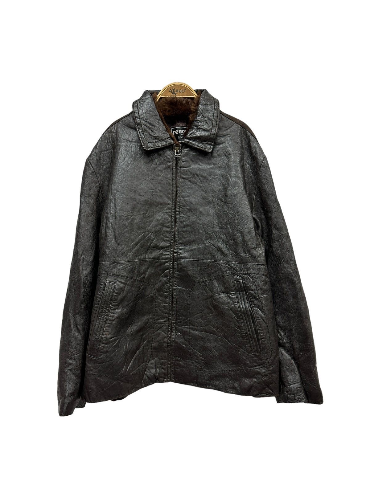 image of Renoma Leather Jacket in Brown, Men's (Size Large)