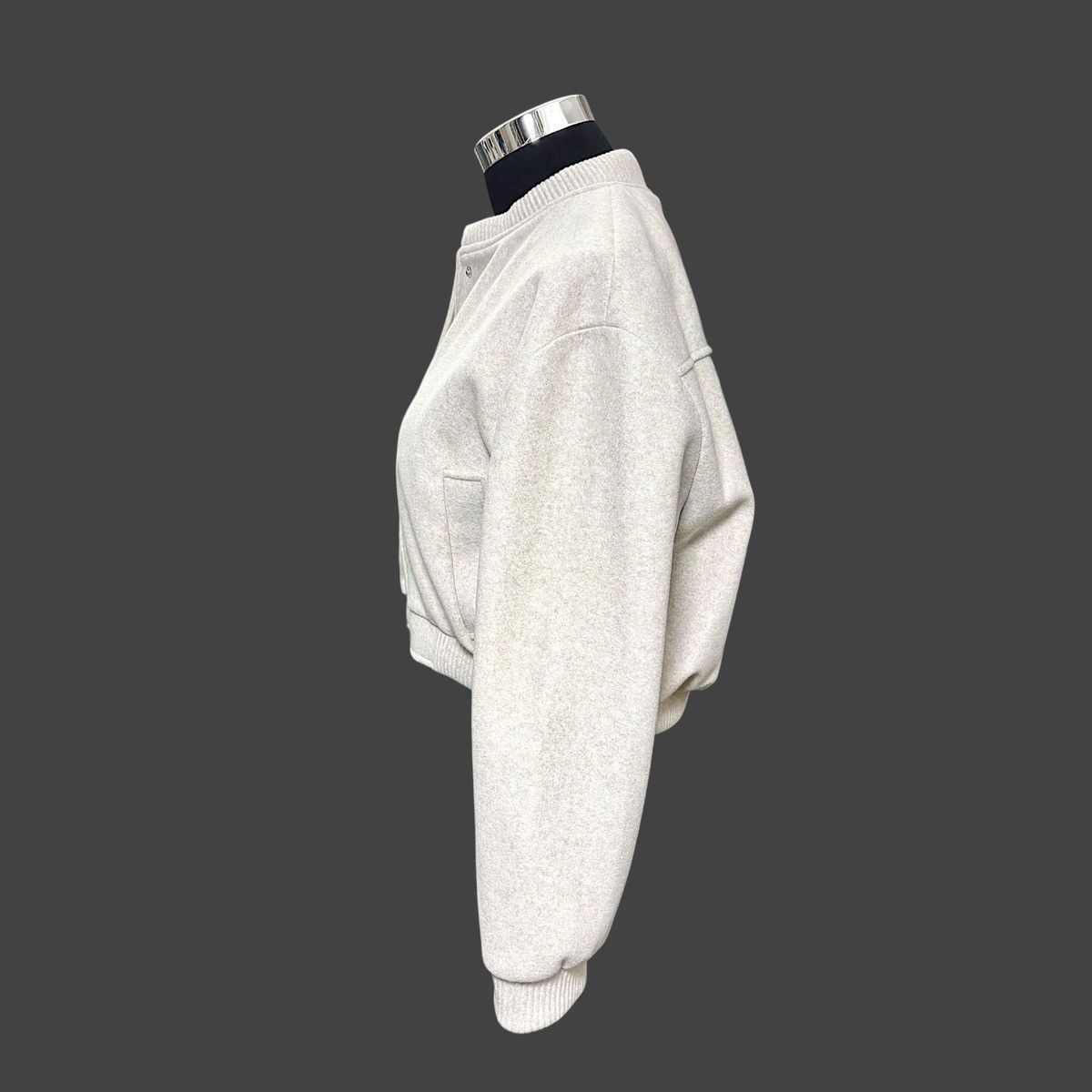Zara Zara Women’s Soft Cream Beige Short Bomber Jacket sz XL Size XL / US 12-14 / IT 48-50 - 8 Thumbnail