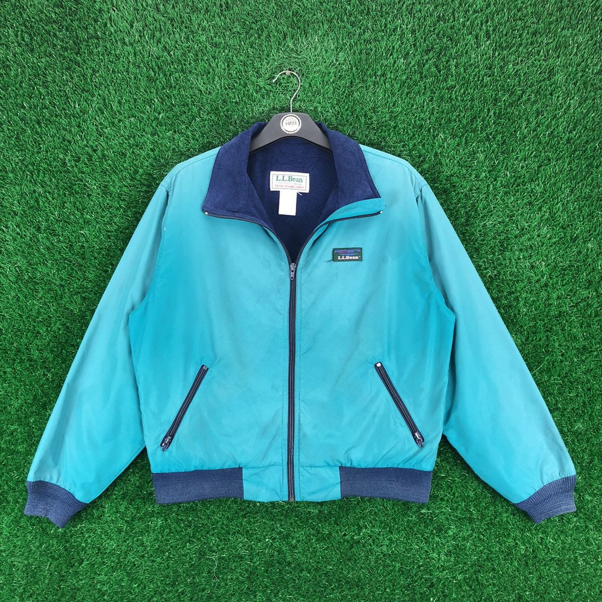 image of L L Bean x Made In USA Vintage 80's L.l Bean Three-Season Jacket in Green, Men's (Size Small)