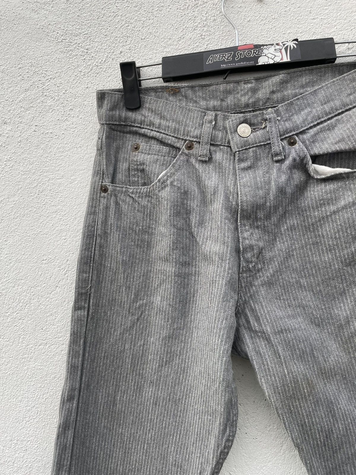 Levi's × Levi's Vintage Clothing × Vintage Vintage Y2K Levi’s Pin Stripe Denim Jeans Size US 28 / EU 44 - 4 Thumbnail