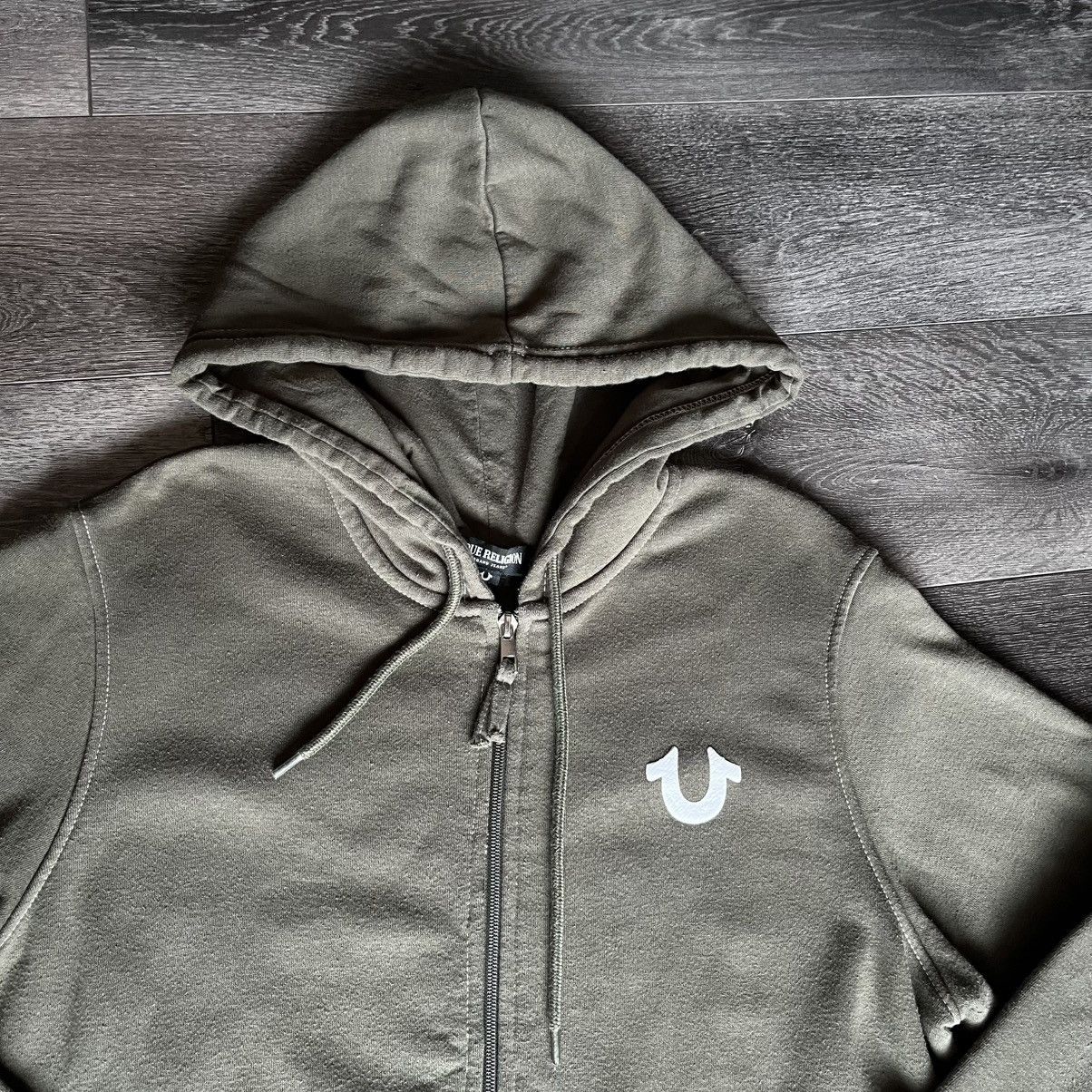 True Religion Vintage 2000s True Religion Seal Buddha Logo Zip Up Hoodie Size US M / EU 48-50 / 2 - 3 Thumbnail