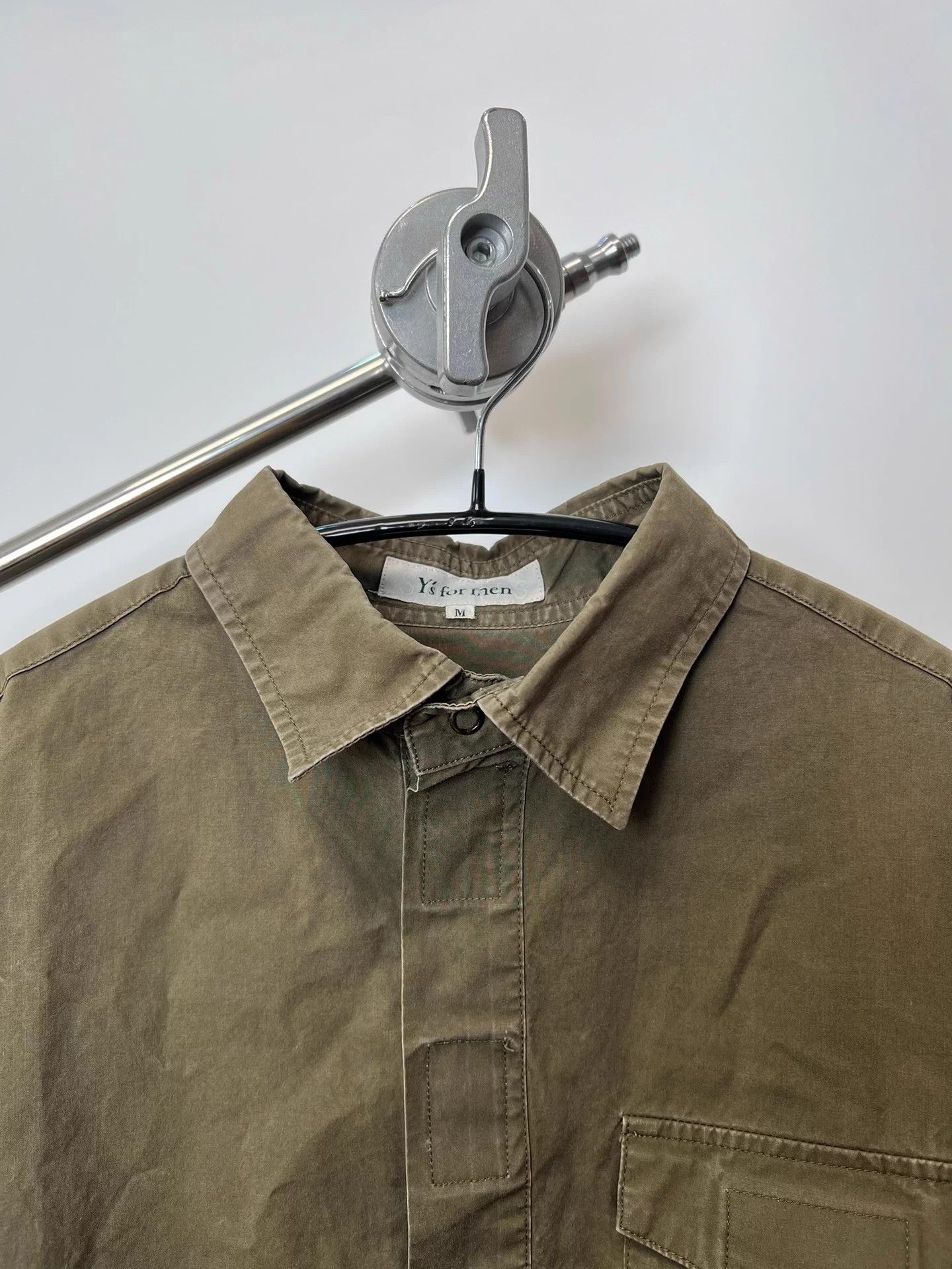 Yohji Yamamoto Yohji Yamamoto YS for Man Velcro Half-Zip Washed Shirt Size US M / EU 48-50 / 2 - 3 Thumbnail