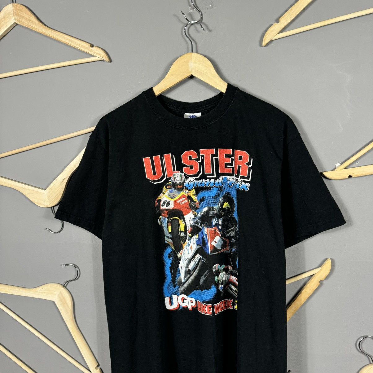 Vintage Vintage 2006 UGP Ulster Grand Prix Bike T-shirt Size US XL / EU 56 / 4 - 4 Thumbnail