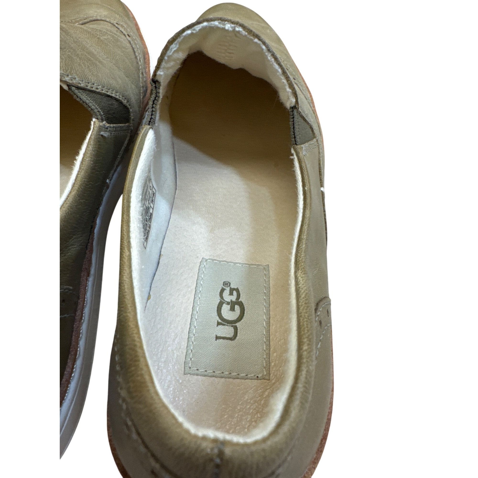 Ugg Ugg Womens Green Leather Slip-On Loafers Shoes Size 8 SKU813 Size US 8 / IT 38 - 12 Thumbnail