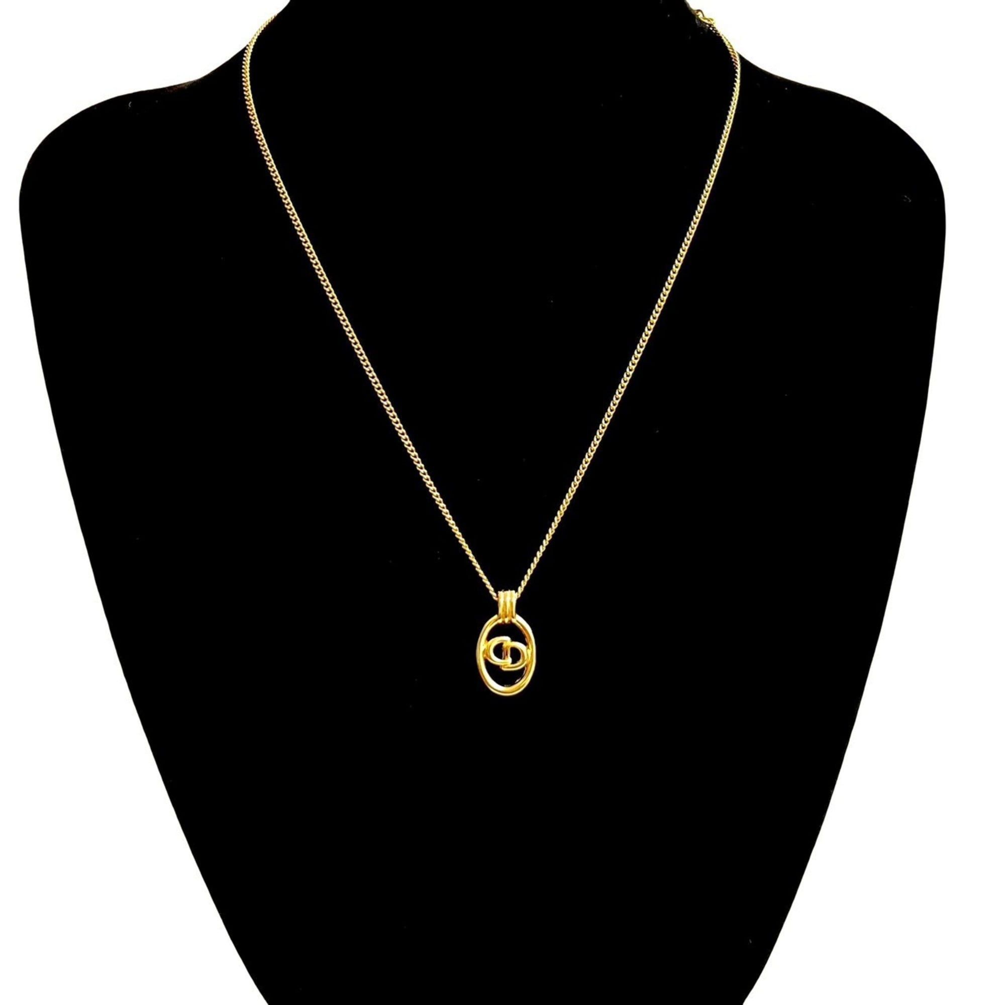 Dior Christian Dior Vintage CD Logo GP Chain Necklace  display picture 1