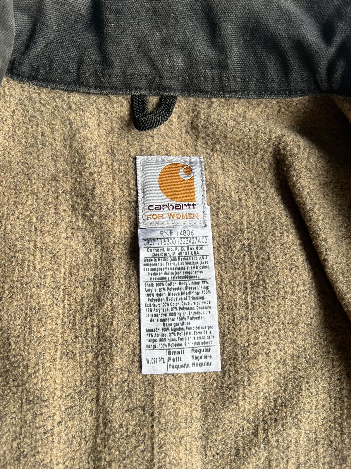 Carhartt × Vintage Carhartt Detroit Jacket WJ097 PTL / Petrol Gray 2007 Size US S / EU 44-46 / 1 - 6 Thumbnail