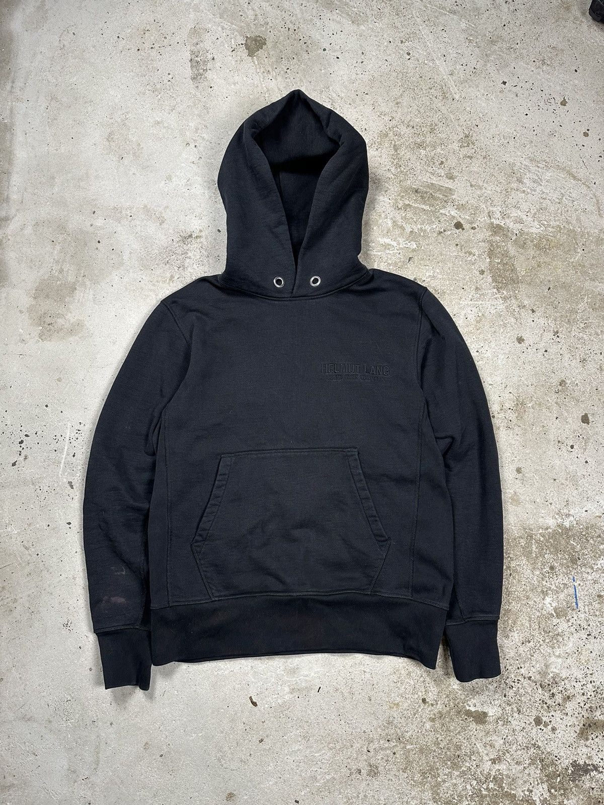 Helmut Lang Helmut Lang Black Embroidery Eagle Hoodie Sweatshirt Size US L / EU 52-54 / 3 - 2 Thumbnail