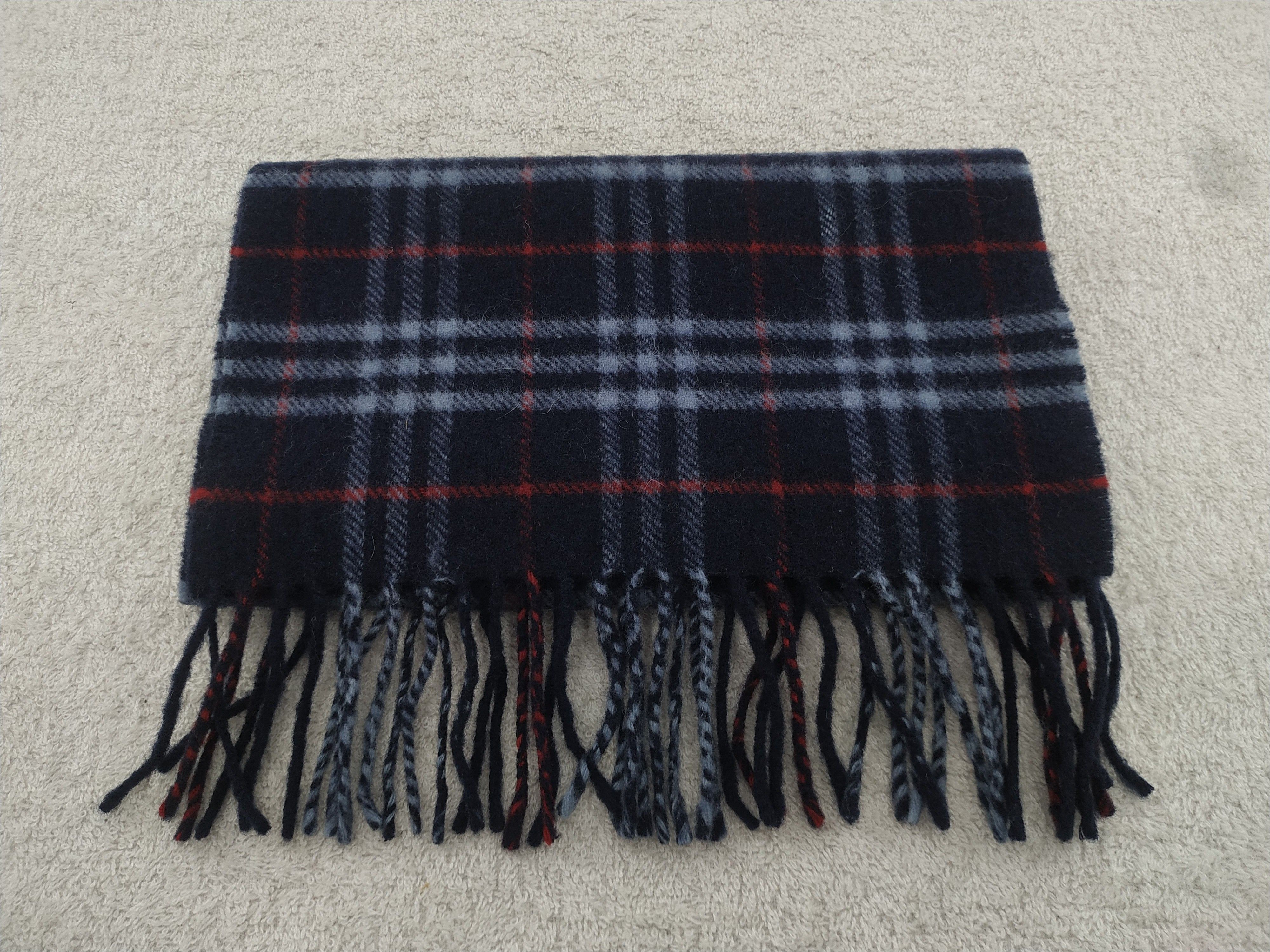 Burberry × Vintage Burberry Scarf / Muffler / Neckwear - WW484 Size ONE SIZE - 3 Thumbnail