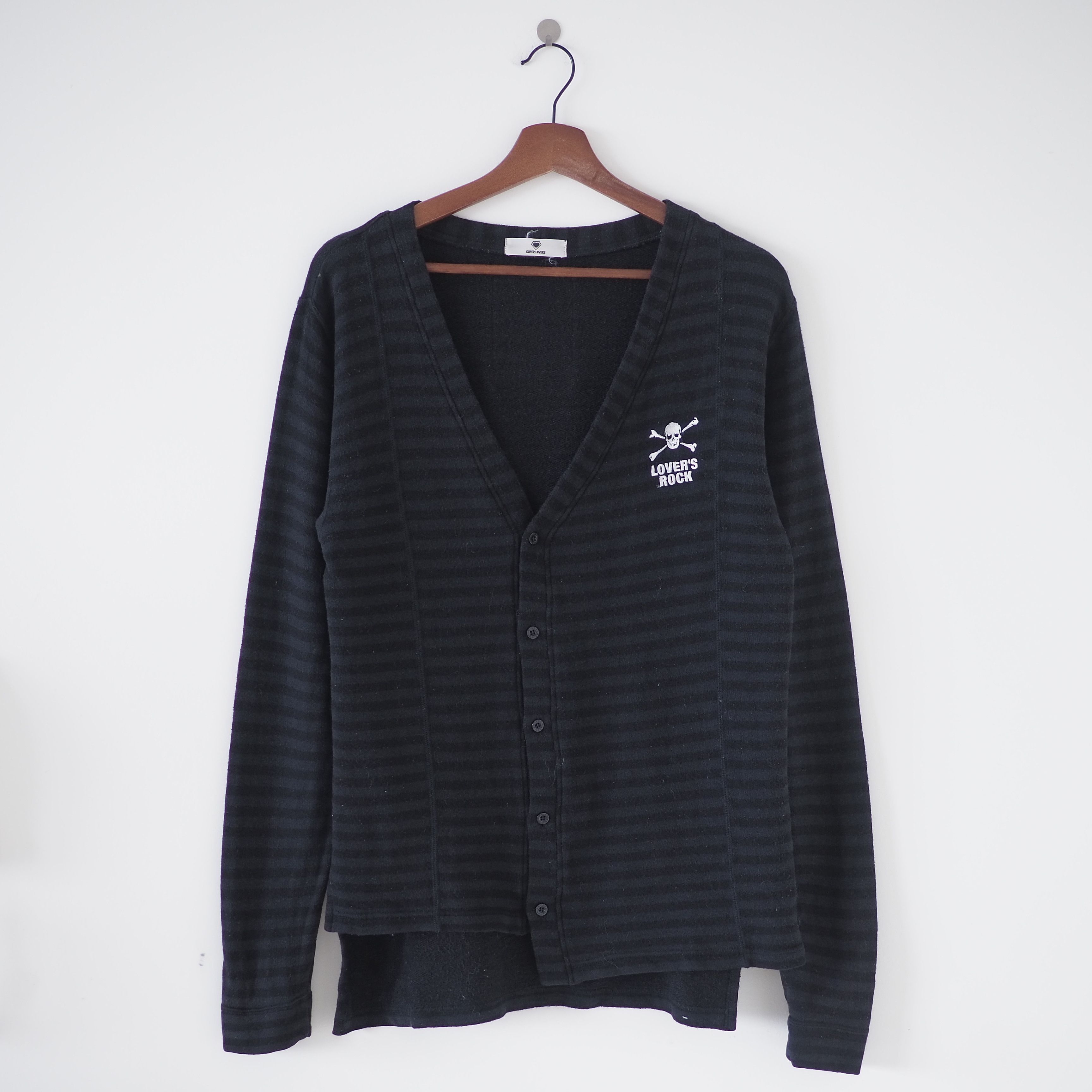 image of Seditionaries Super Lover Reconstructed Cardigan in Black, Men's (Size Medium)