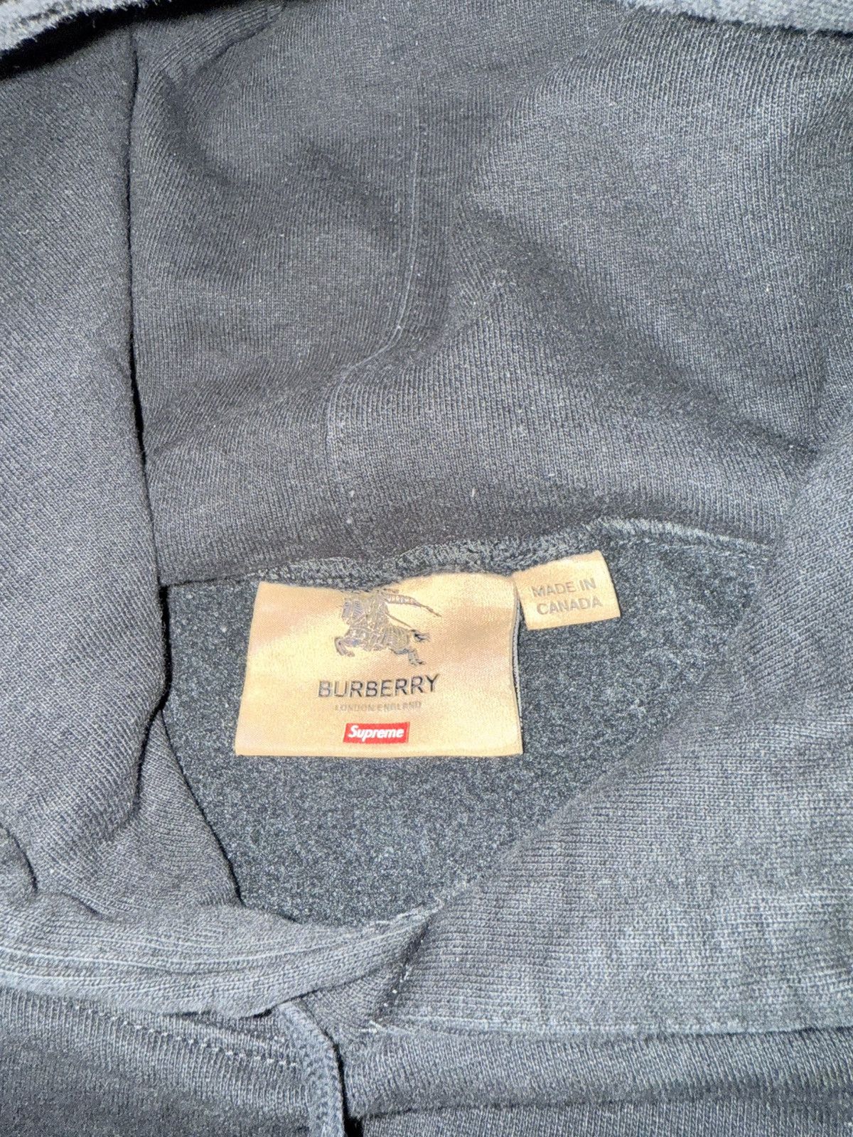 Burberry × Supreme Supreme Burberry Box Logo Hooded Sweatshirt Size US L / EU 52-54 / 3 - 4 Thumbnail