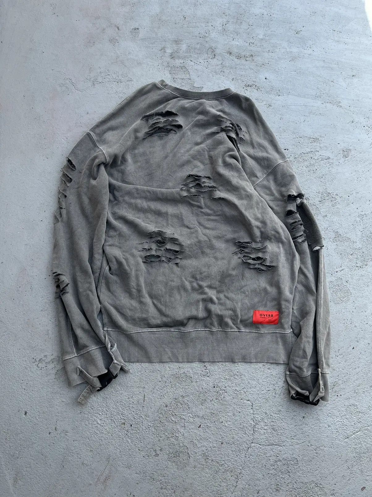 Japanese Brand Gothic OVER DISTRESSED SWEATSHIRTS PUNK Size US S / EU 44-46 / 1 - 2 Thumbnail