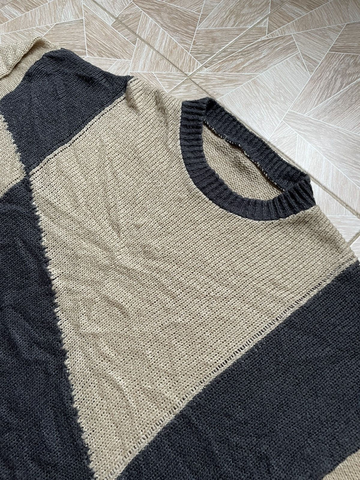 Japanese Brand 90s Vintage Avant Garde Archive Oversized Knitted Sweater Size US L / EU 52-54 / 3 - 4 Thumbnail