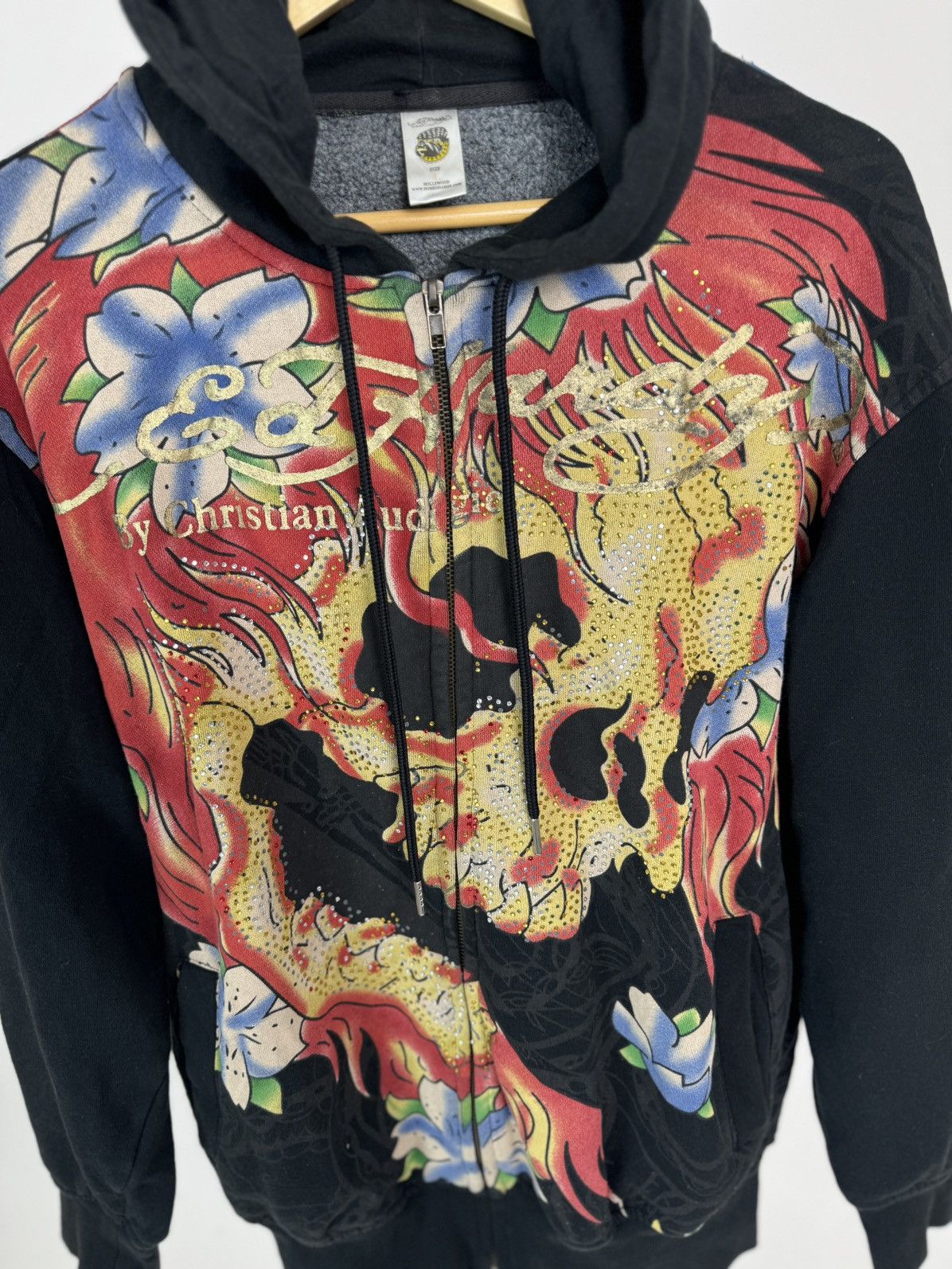 Christian Audigier × Ed Hardy Ed Hardy Zip Hoodie Size US L / EU 52-54 / 3 - 3 Thumbnail
