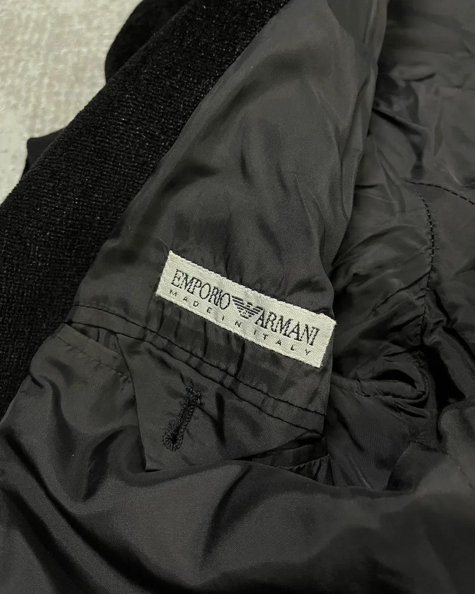 Emporio Armani 1990s Emporio Armani Black Hooded Blazer Jacket Size US S / EU 44-46 / 1 - 9 Thumbnail