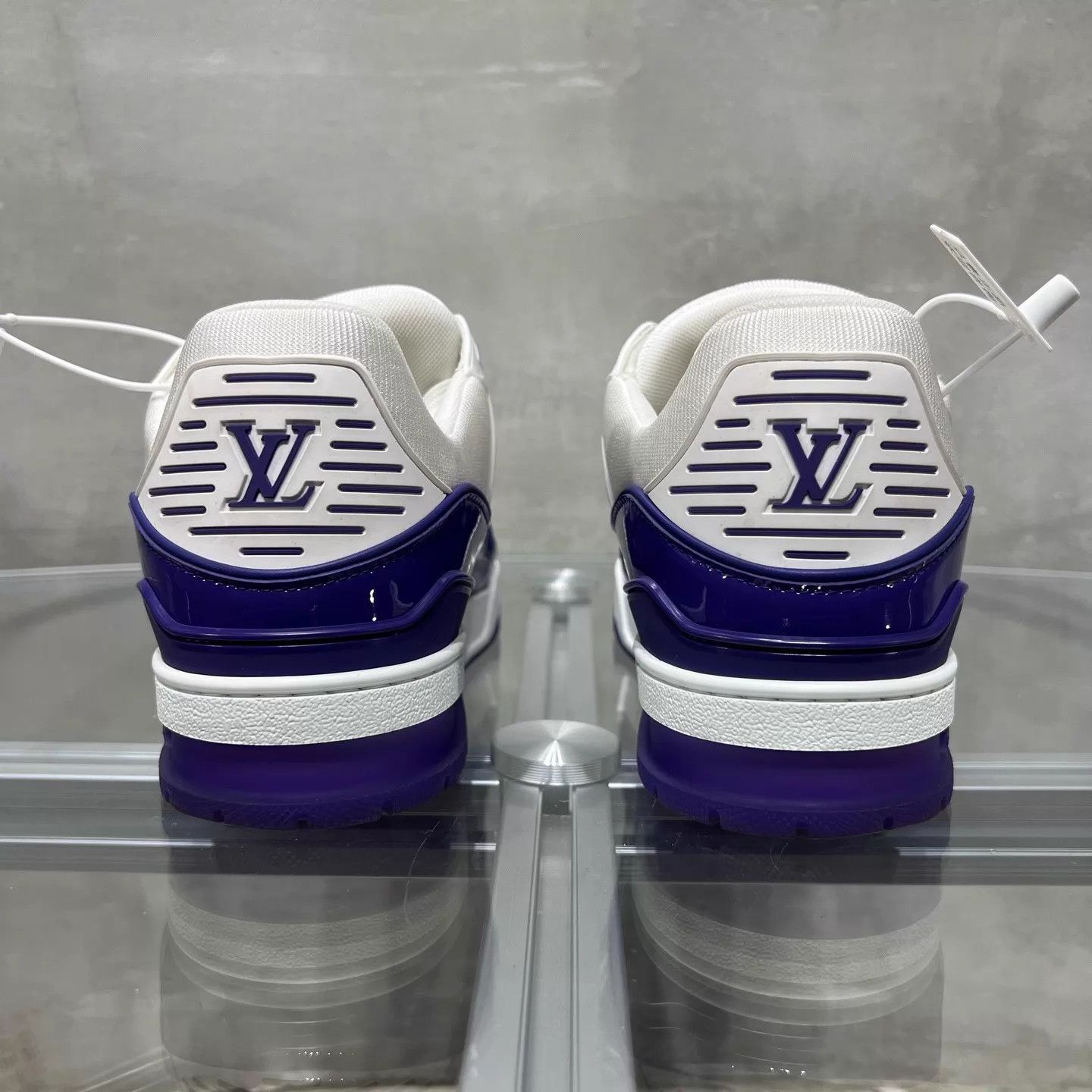 Louis Vuitton LV Trainer White Purple UK6/40 Size US 7 / EU 40 - 6 Thumbnail