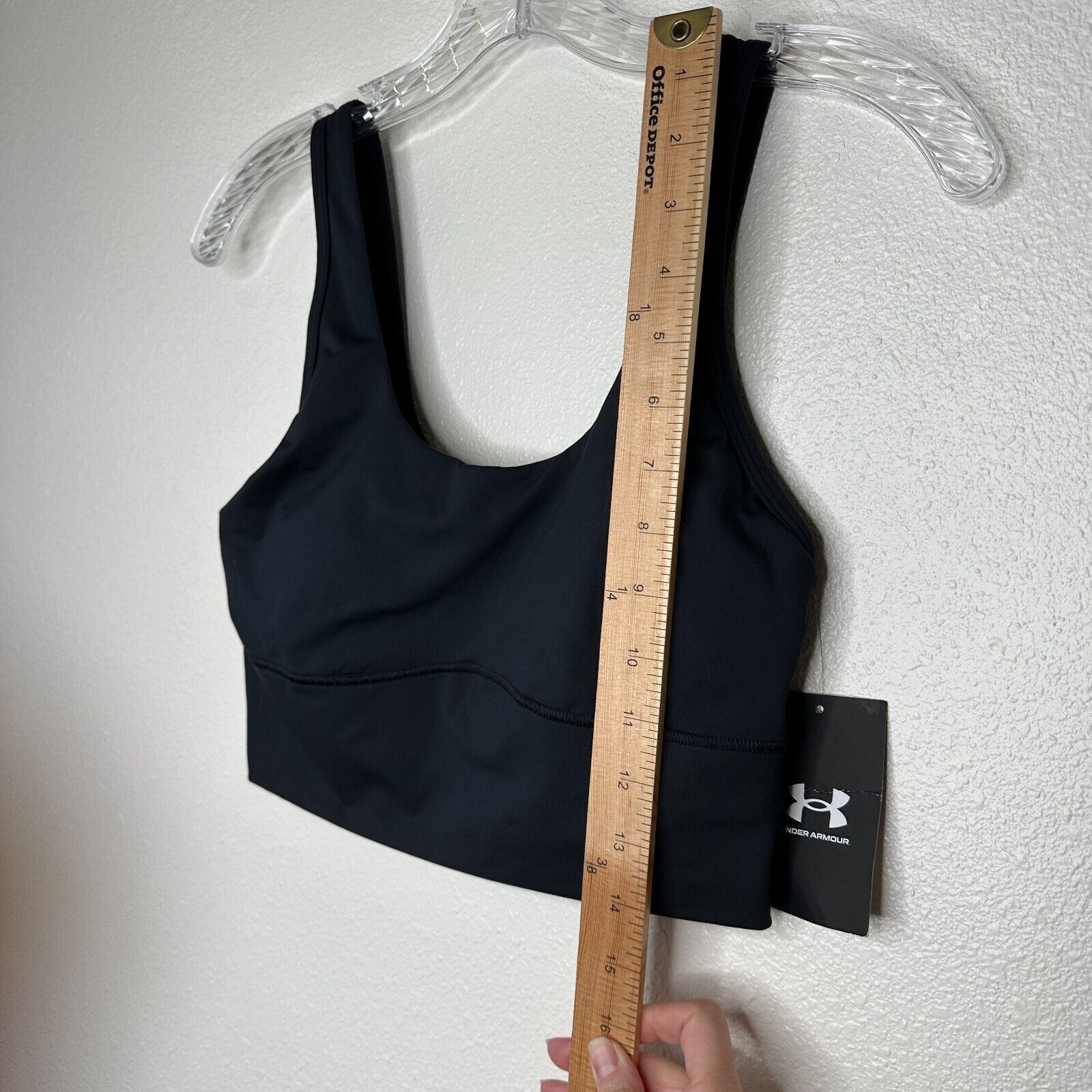Under Armour NWT Under Armour Black Meridian Fitted Crop Tank Sports Bra Size S / US 4 / IT 40 - 11 Thumbnail